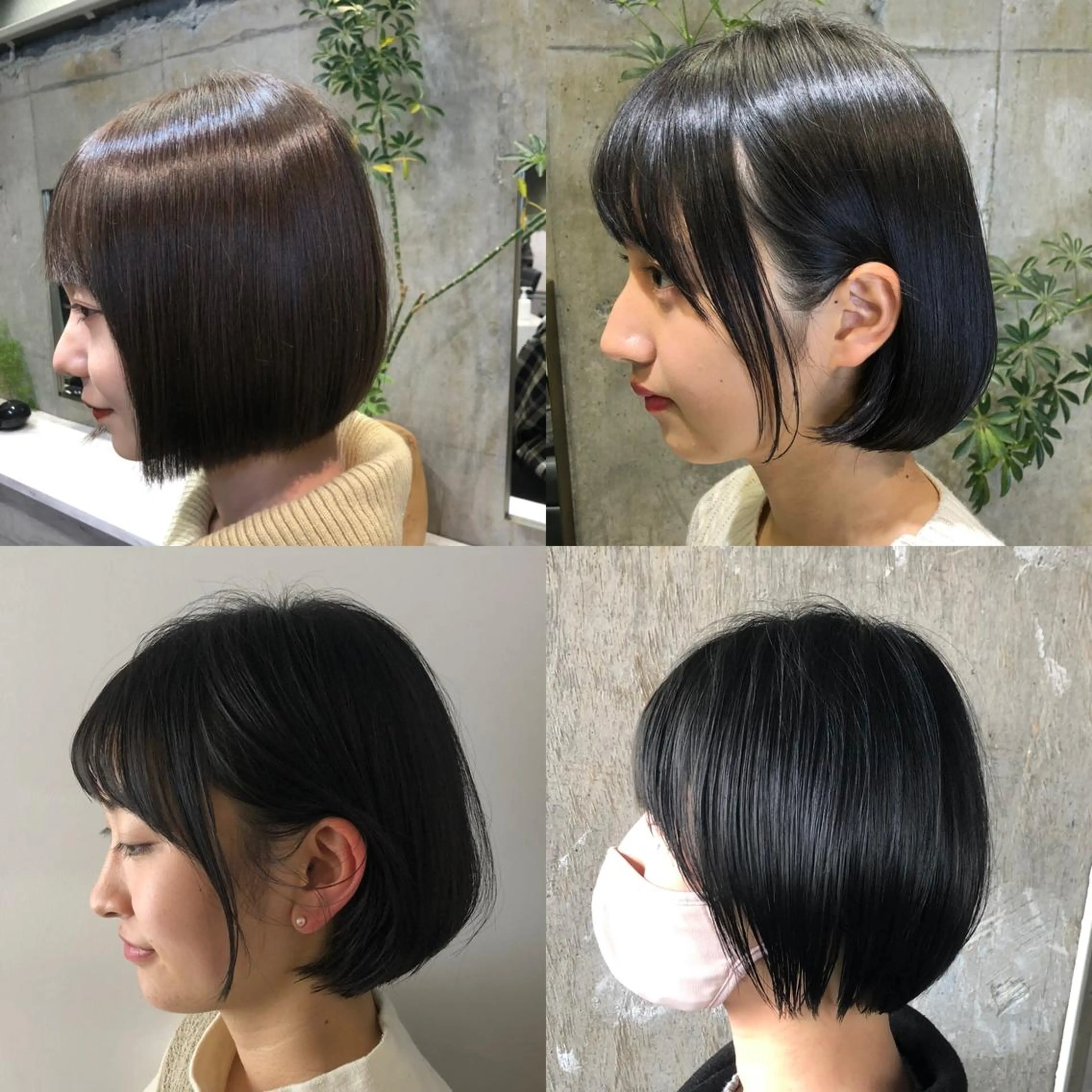 ショート ボブ レイヤー特化/小顔顔 周り/セノ/表参道のヘアスタイル