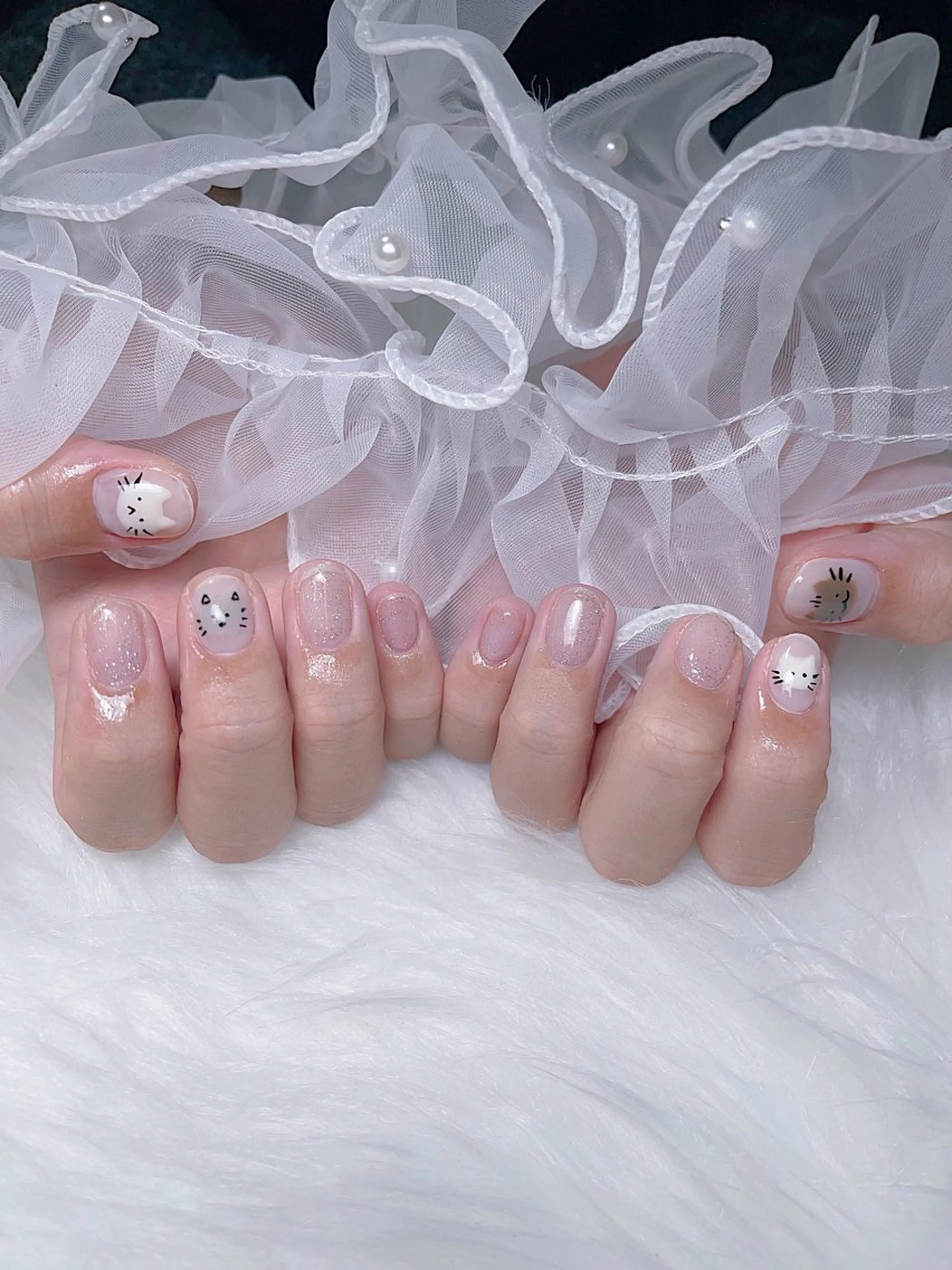 ネイル アートネイル 🦋y y Nail 🤍のネイルデザイン