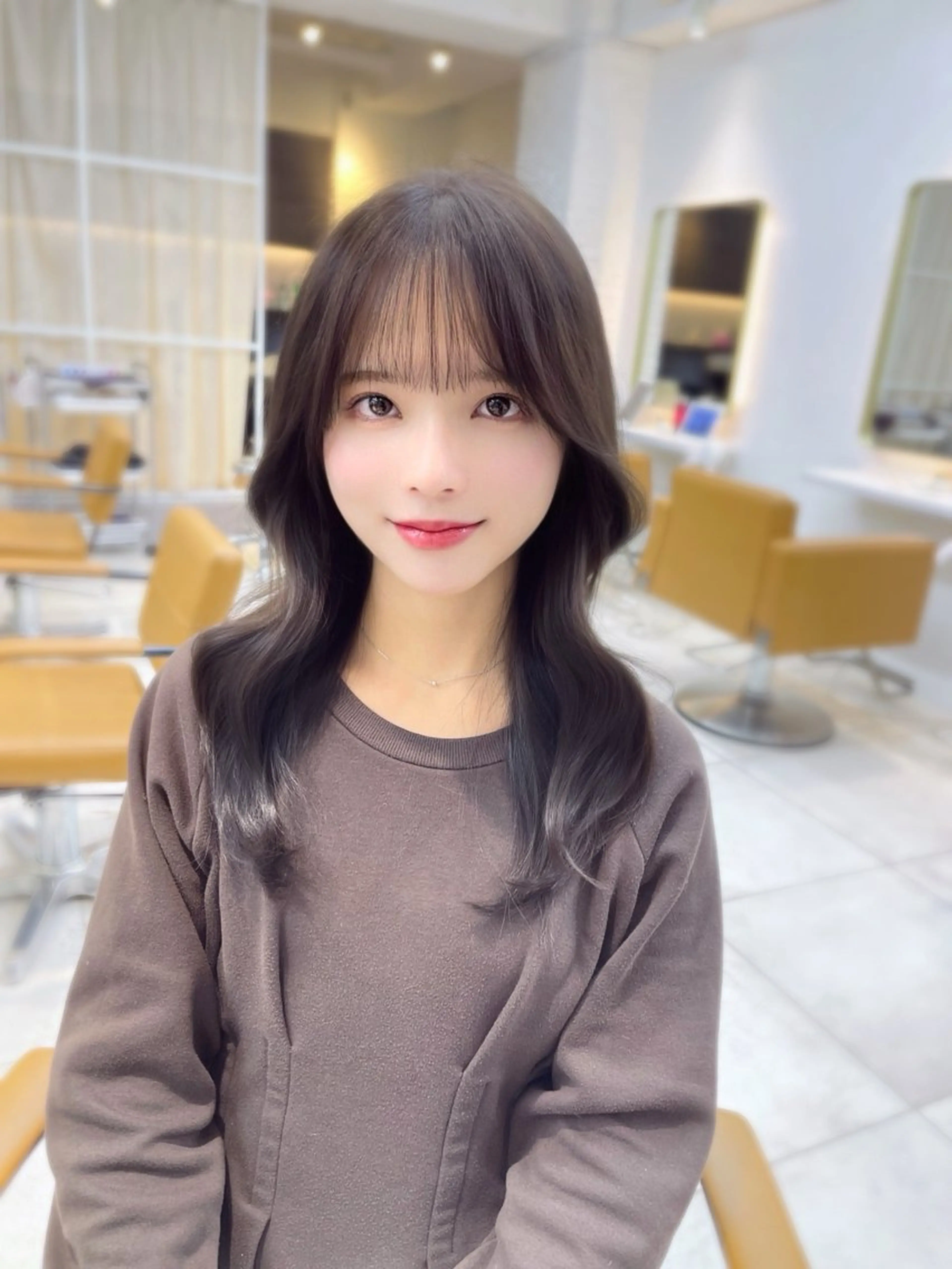 ロング 中顔面短縮 顔まわり新田大翔のヘアスタイル