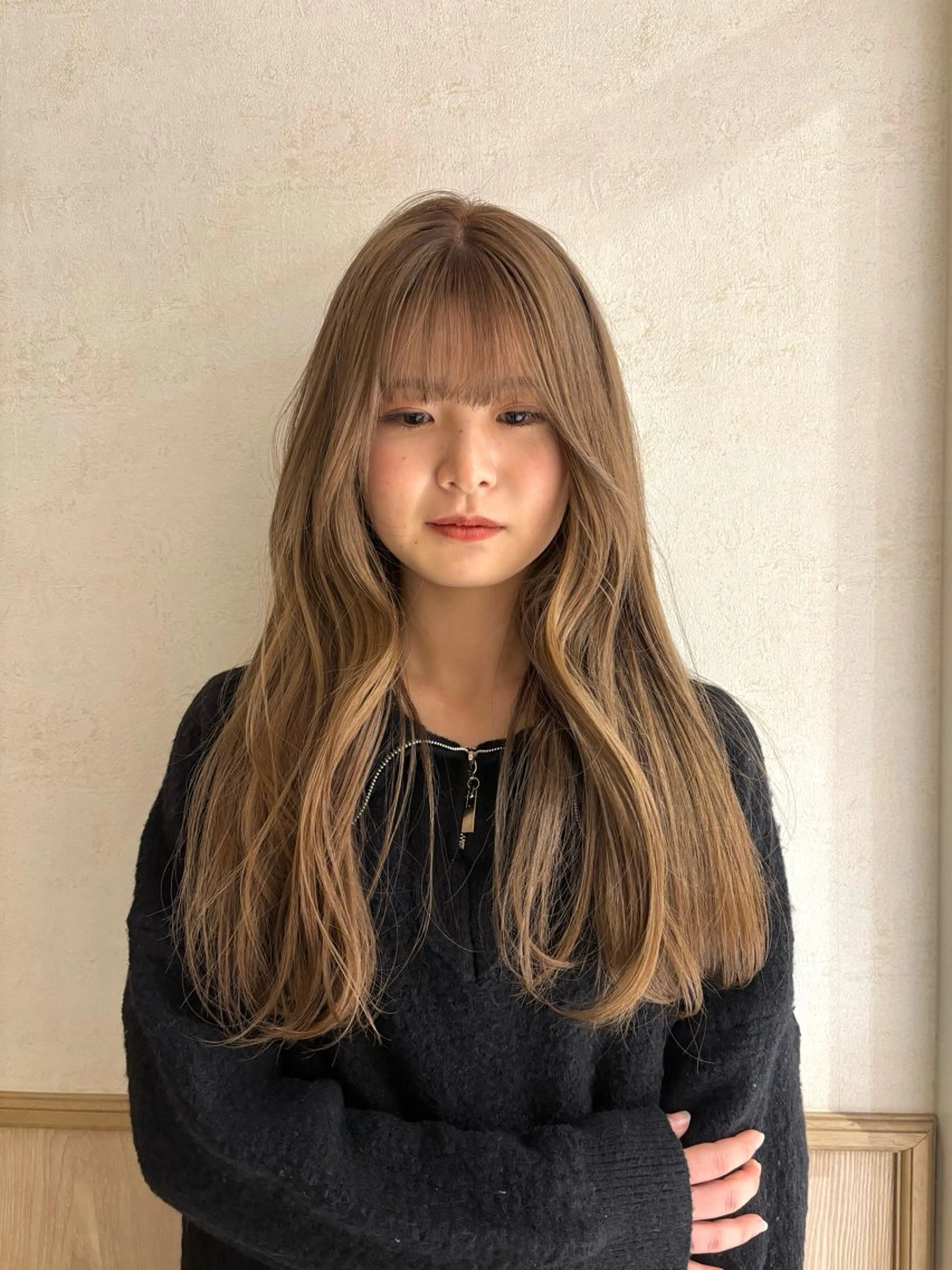 ロング カラー ブリーチ izumi/ ボブ/パーマのヘアスタイル