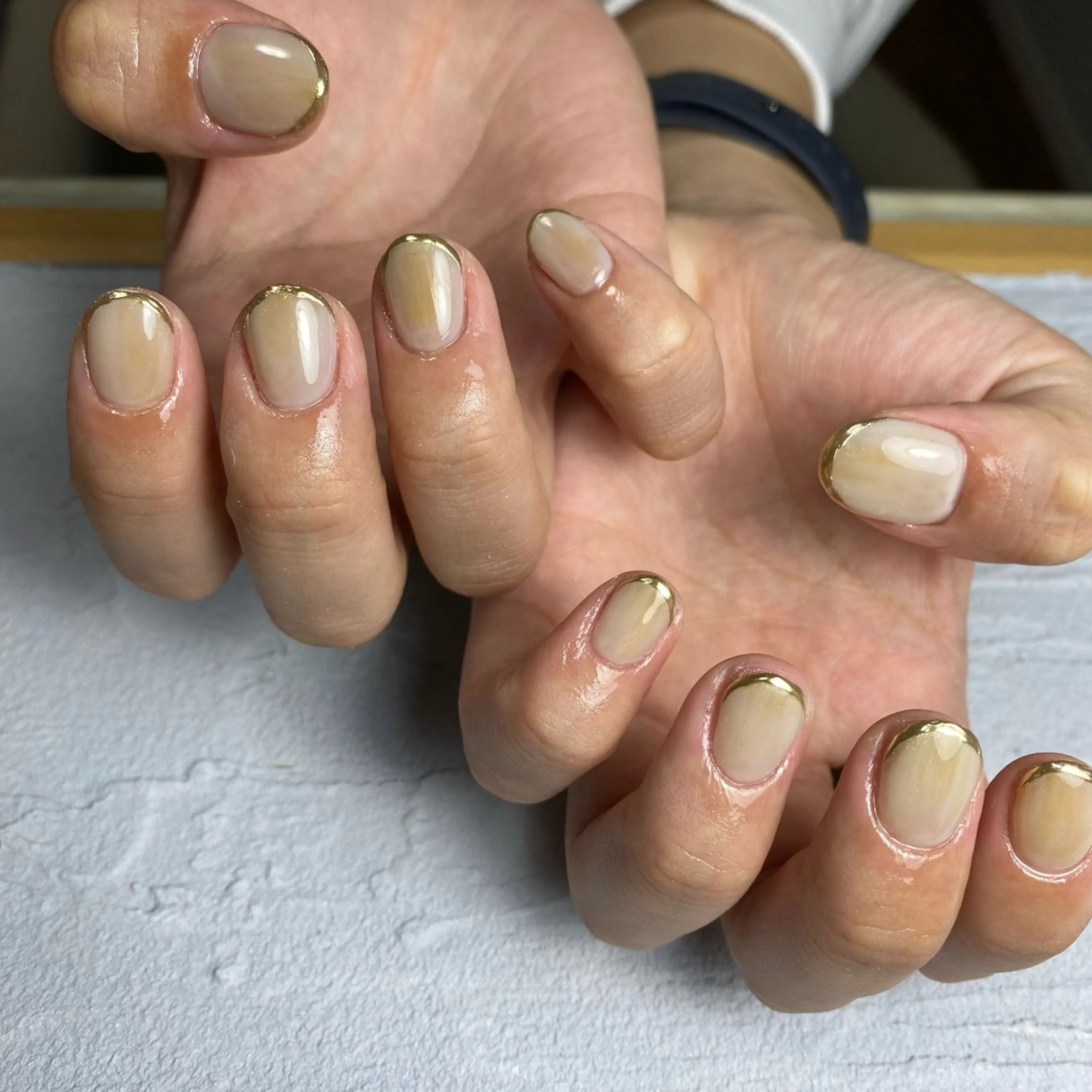 ネイル ミラーネイル ハンドネイル ☺︎ NOZOMI☺︎のネイルデザイン