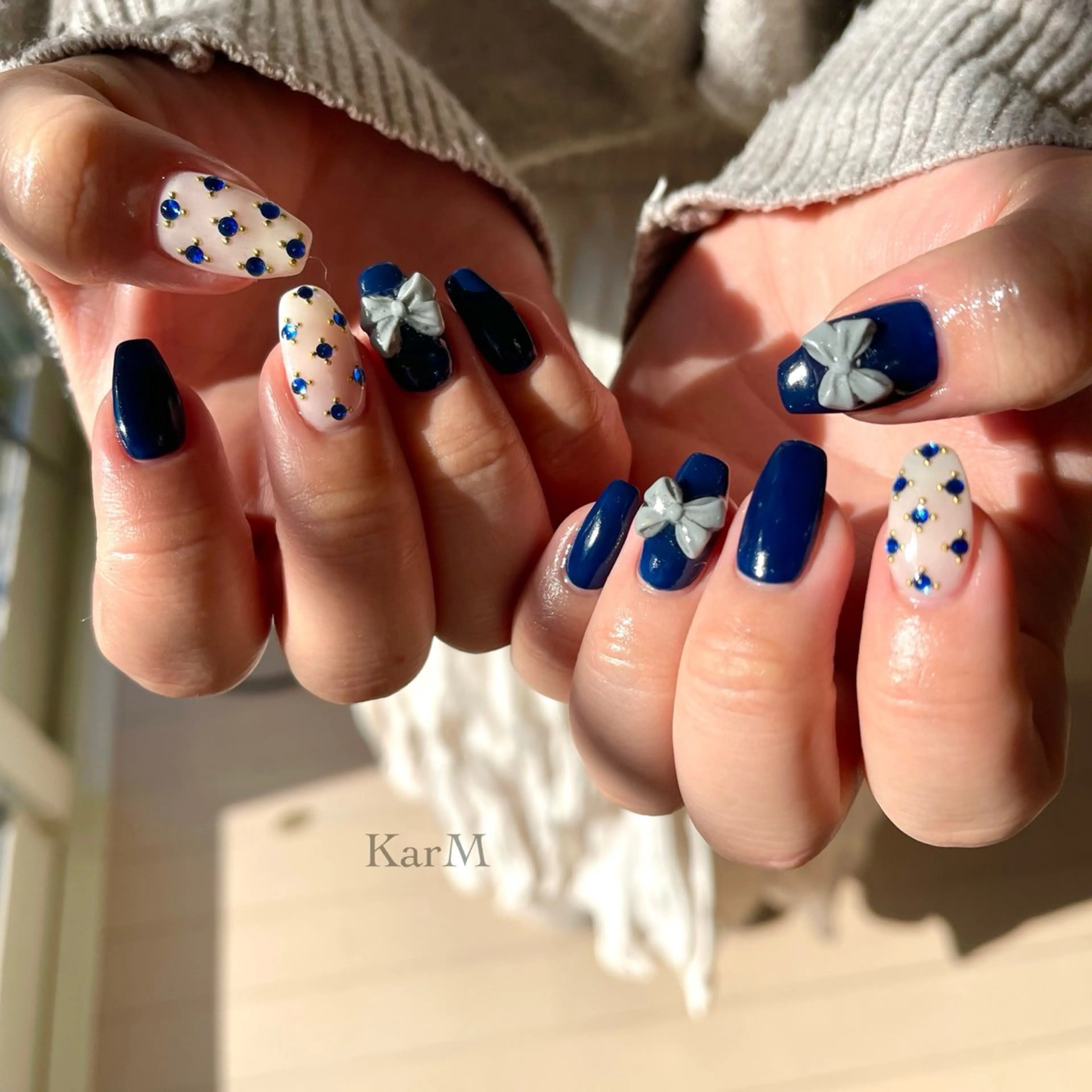 ネイル オーロラネイル チークネイル フラッシュネイル フレンチネイル グラデーション ハンドネイル ogino karinのネイルデザイン