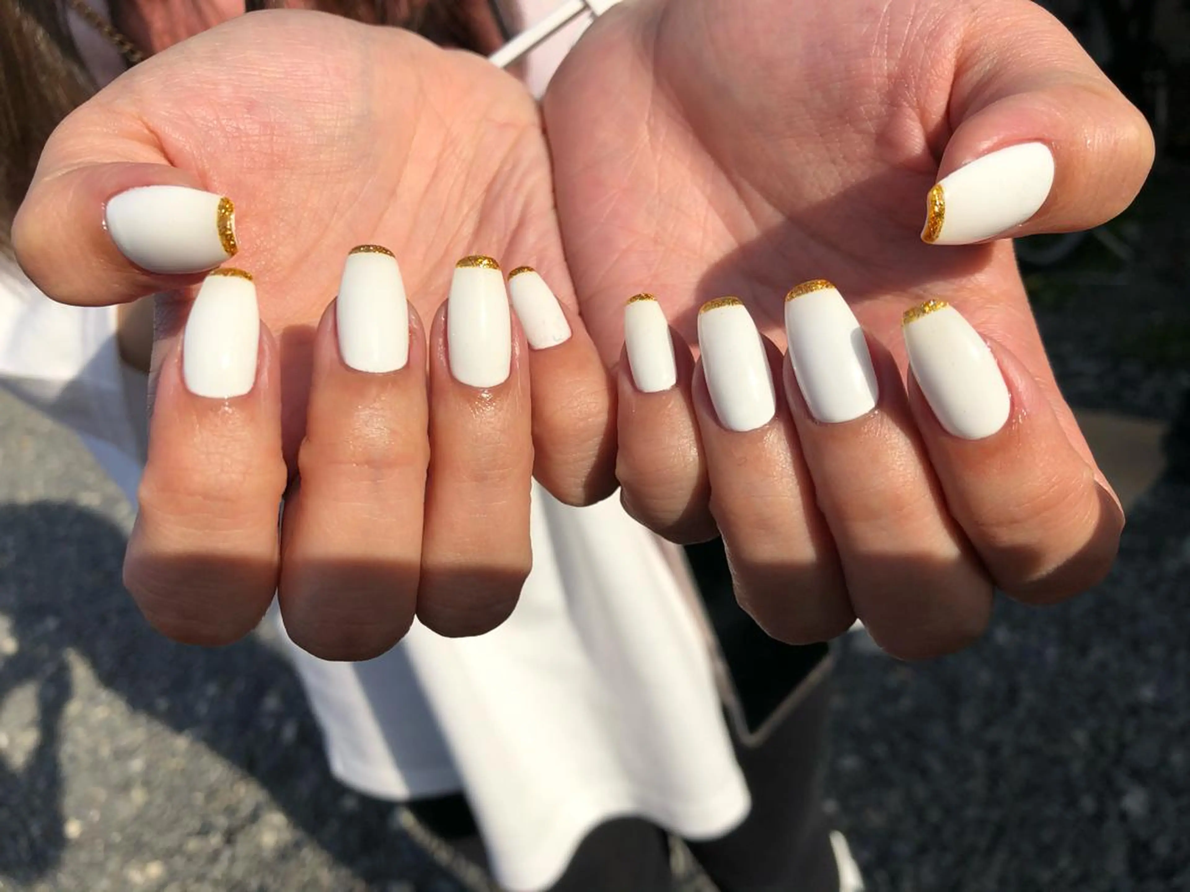 ネイル ラメ(グリッター) ハンドネイル パラあり！フィルイン 美フォルムのネイルデザイン