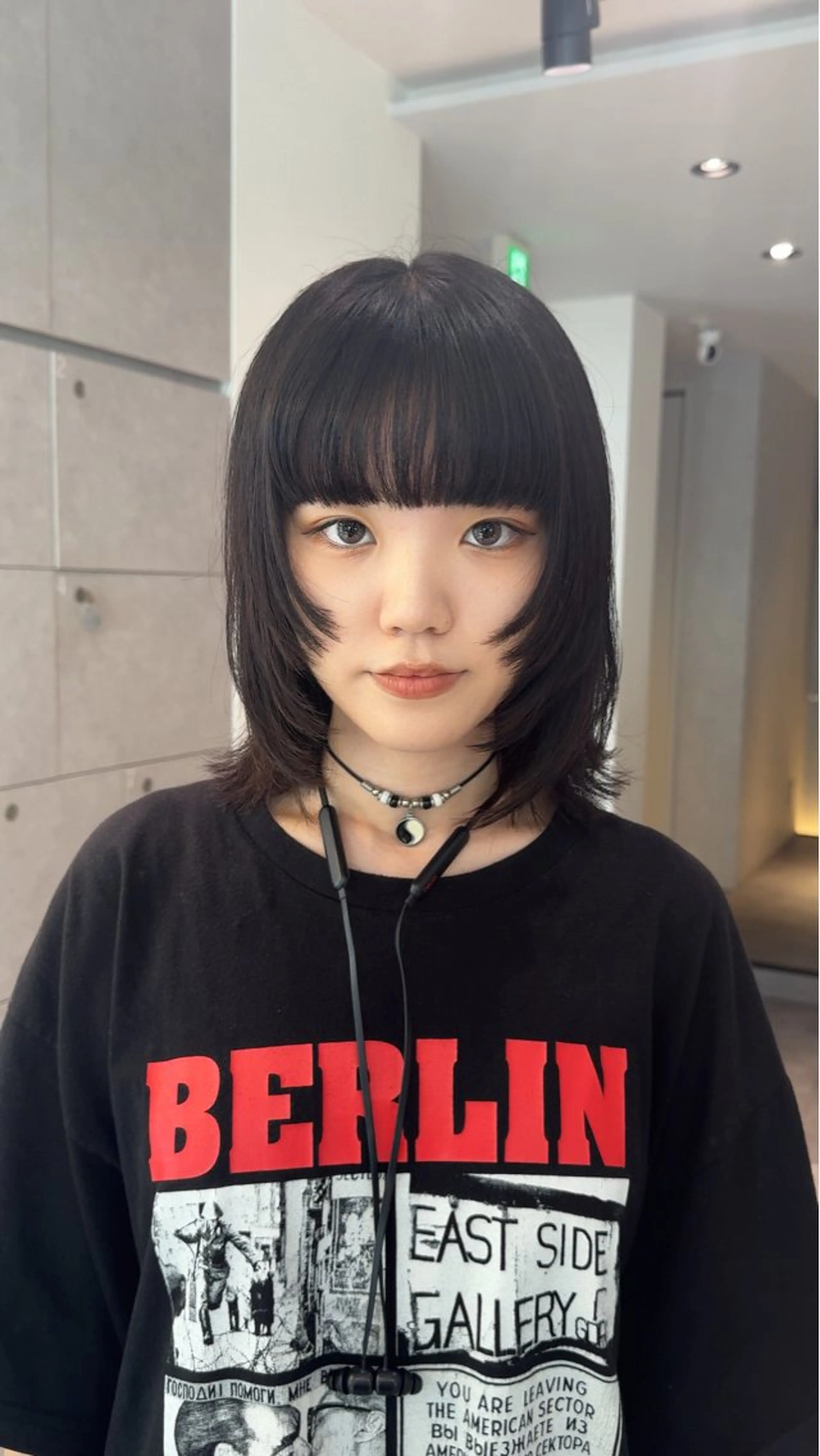 ミディアム ボブレイヤー ボブ 顔まわりレイヤー レイヤーカット カット Qin shaire salon 原宿所属・🌿パーマ/ボブ/ レイヤー/Mikiのヘアスタイル