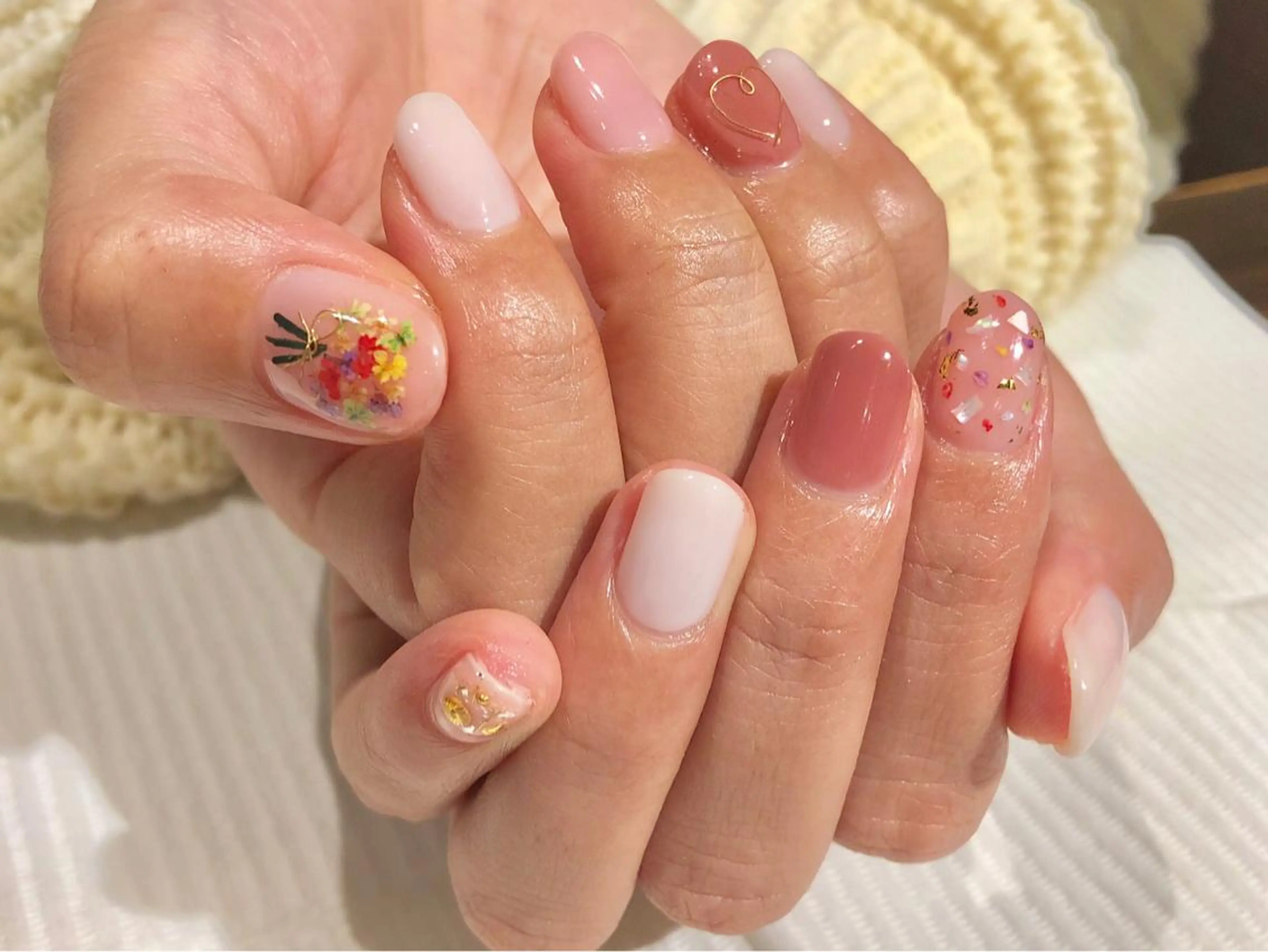 ネイル フラワーネイル TRAM-nail moriizumiのネイルデザイン