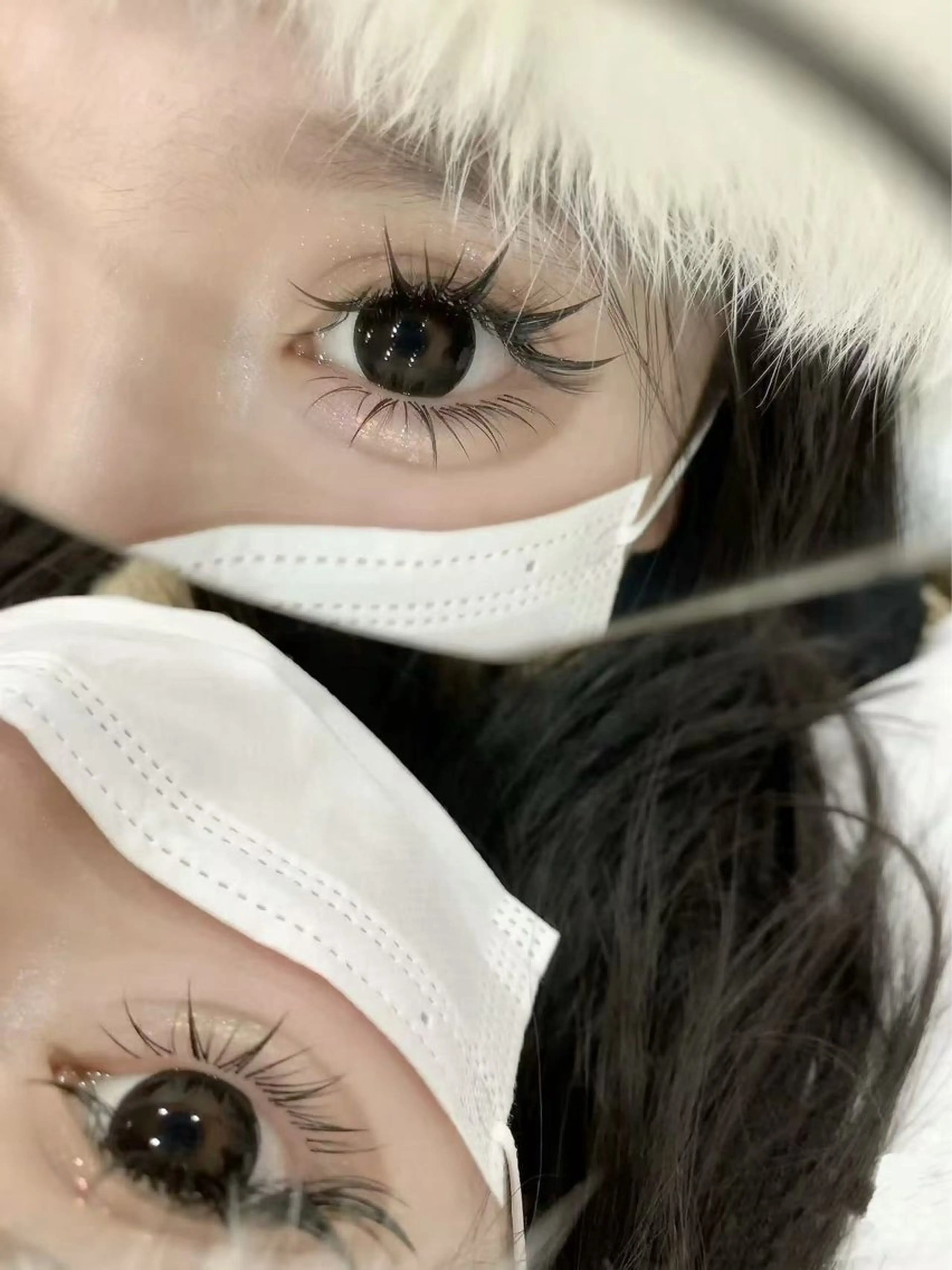 マツエク・マツパ 付け放題 バインドロック カラーマツエク フラットラッシュ 韓国風マツエク W Salon アイラッシュのマツエク・マツパデザイン