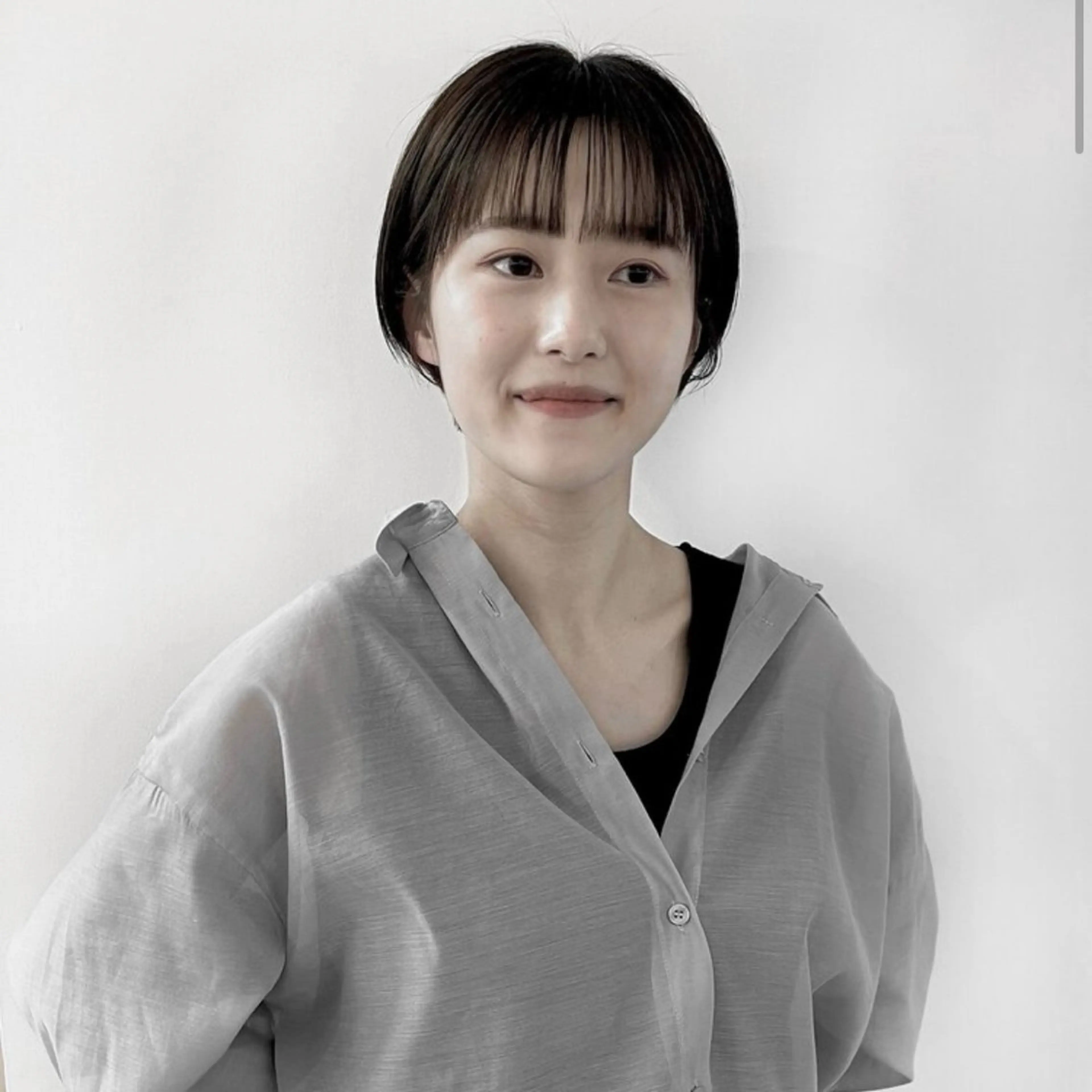 ショート ショートヘア 小山夕稀/ニュアンス パーマ/新城のヘアスタイル