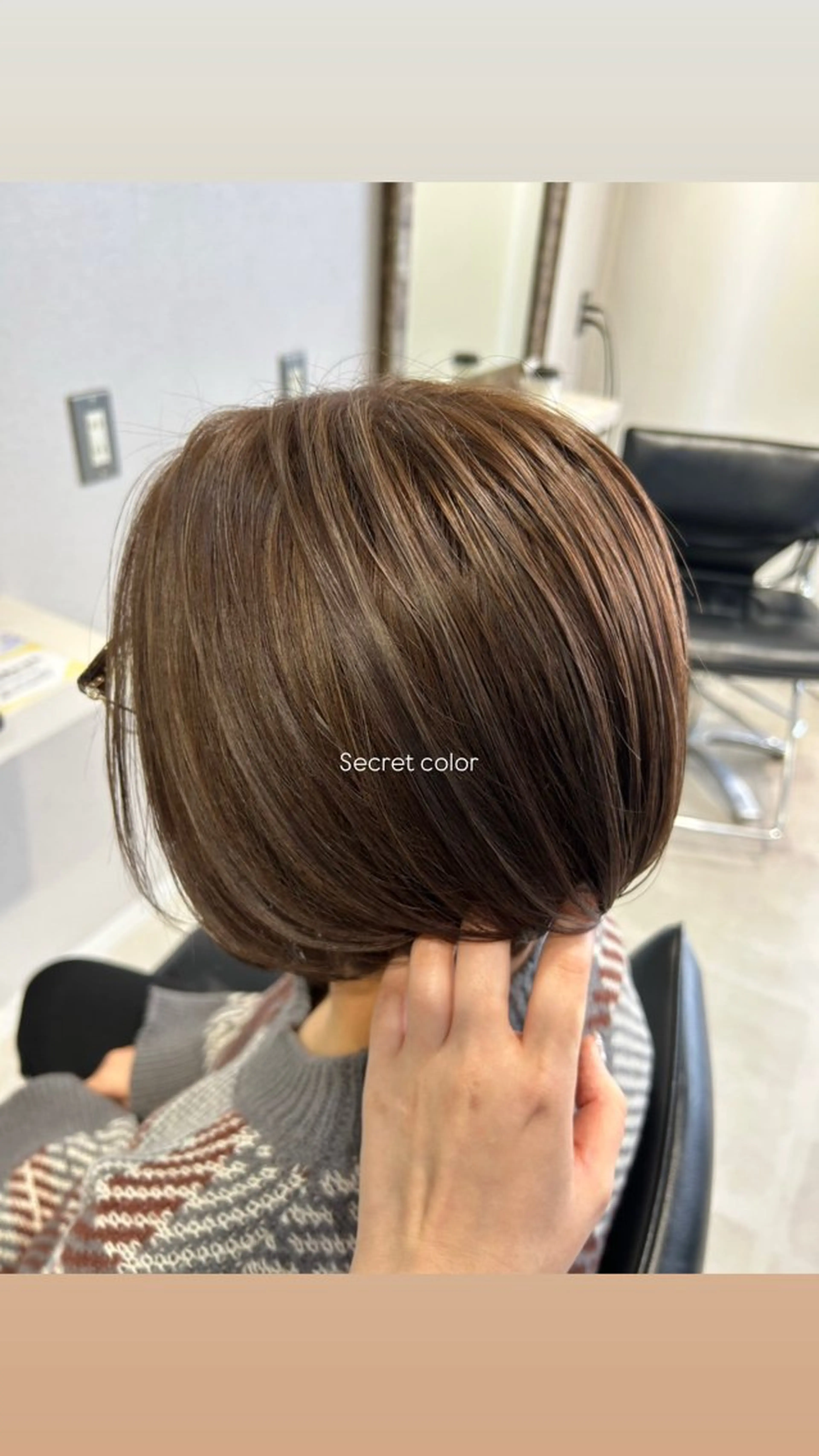 ショート ヘアカラー beleef mel meiのヘアスタイル