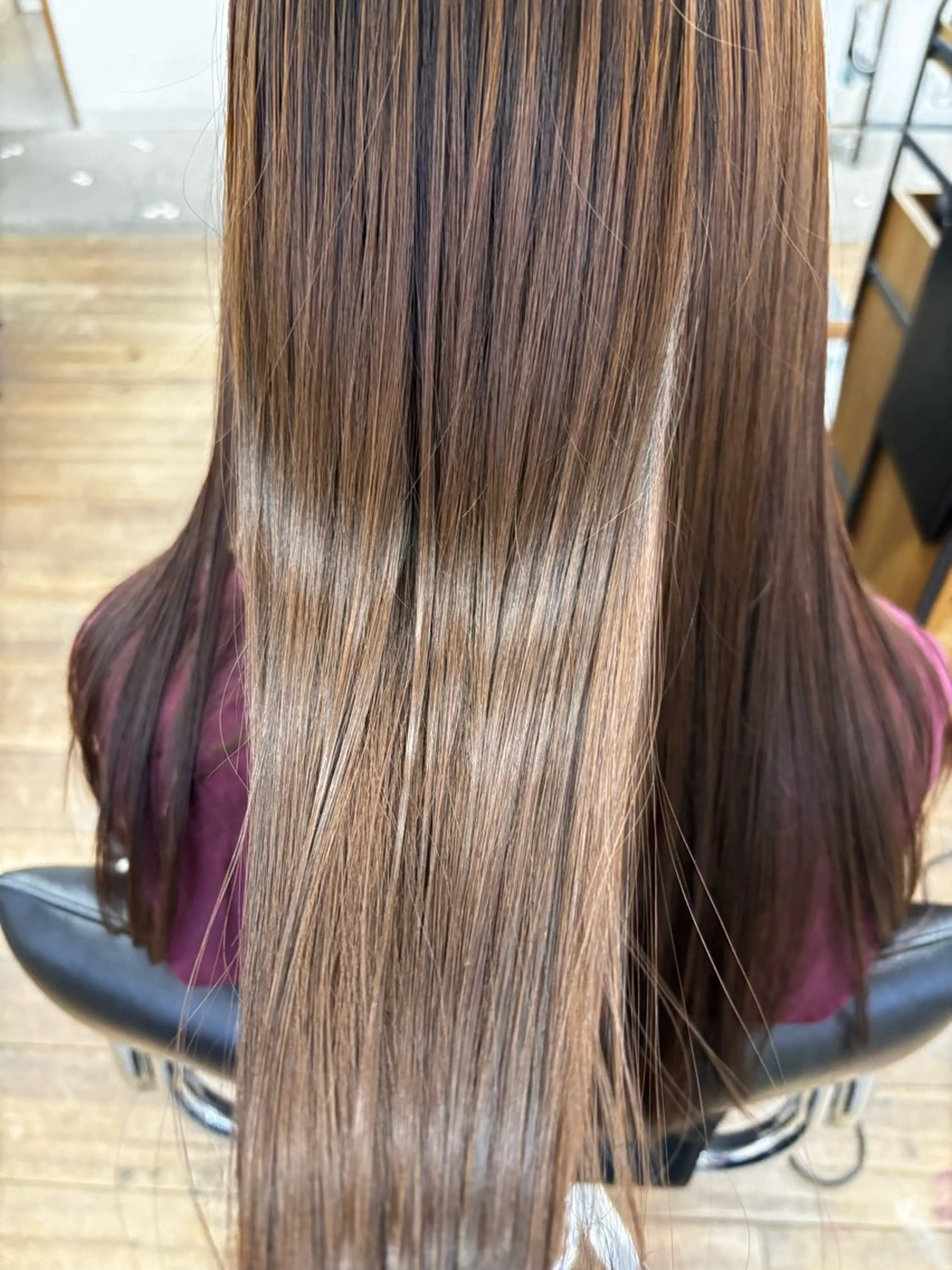 セミロング トリートメント トリートメント HattoRi レイヤーカットのヘアスタイル