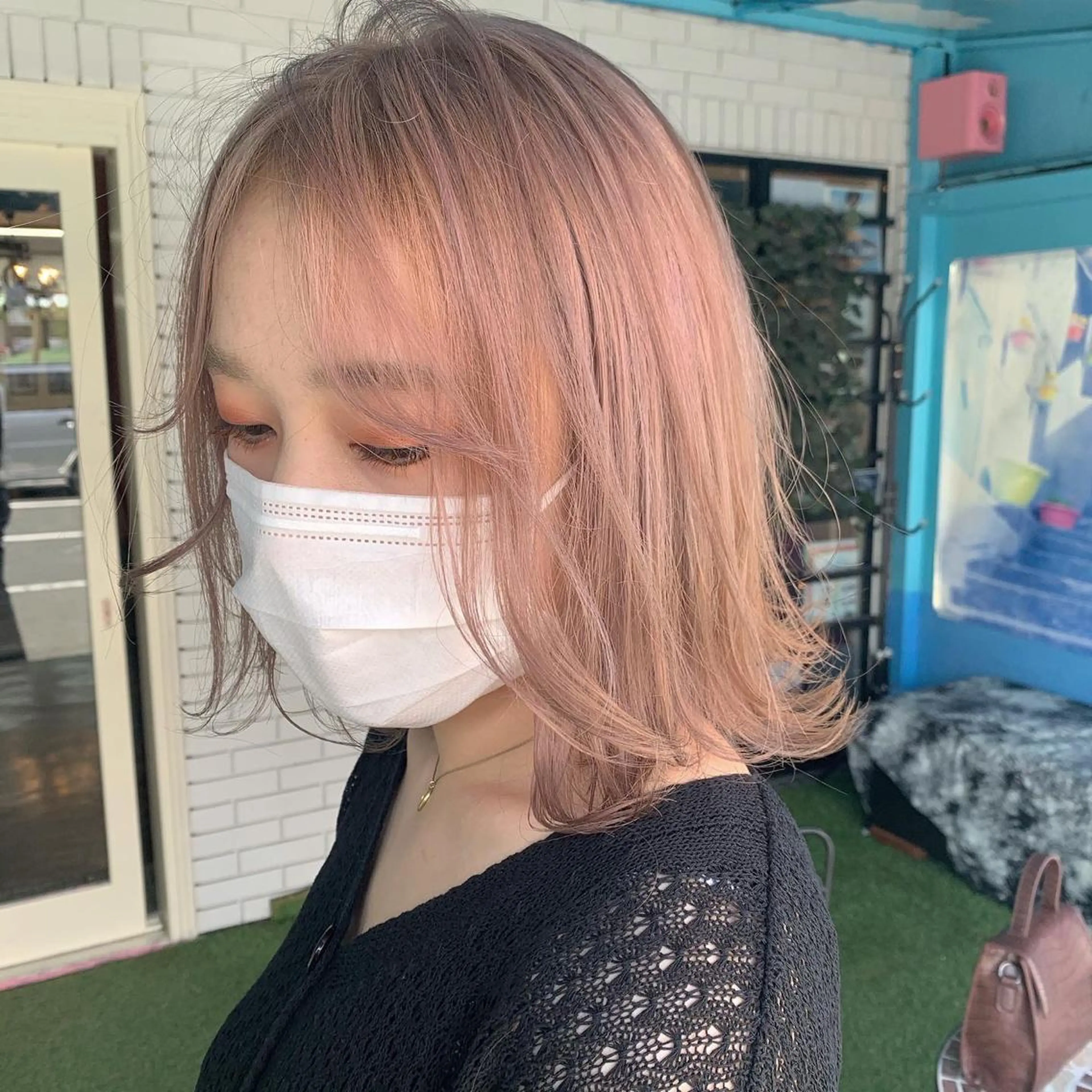 ミディアム ヘアカラー 佐藤 香太のヘアスタイル