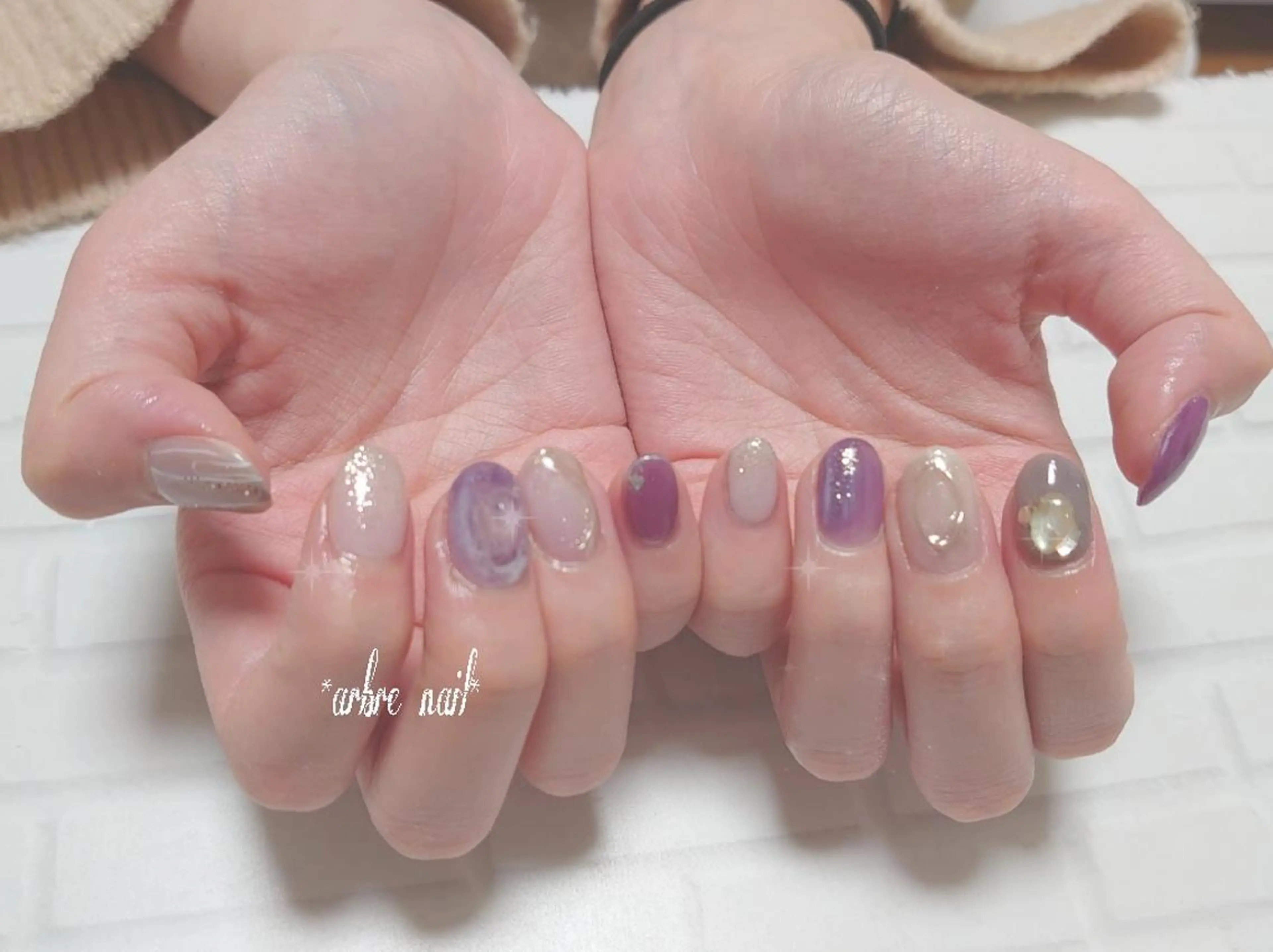 ネイル ＊arbre nail＊.アーブルネイル所属・✯.。 arbre  nail 。✯.のネイルデザイン