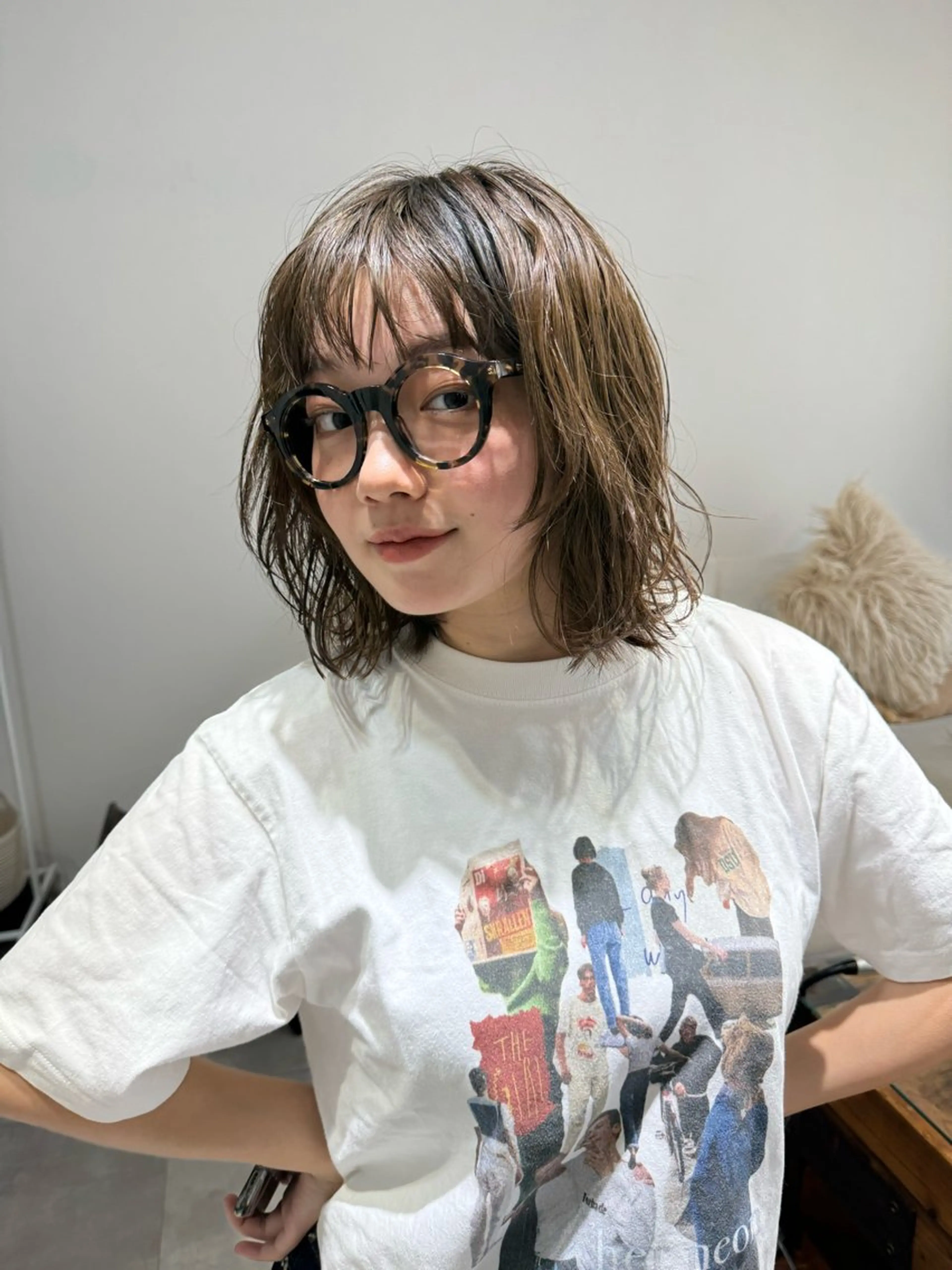 ショート パーマ くせ毛 パーマ ito suzuco @suc__asのヘアスタイル