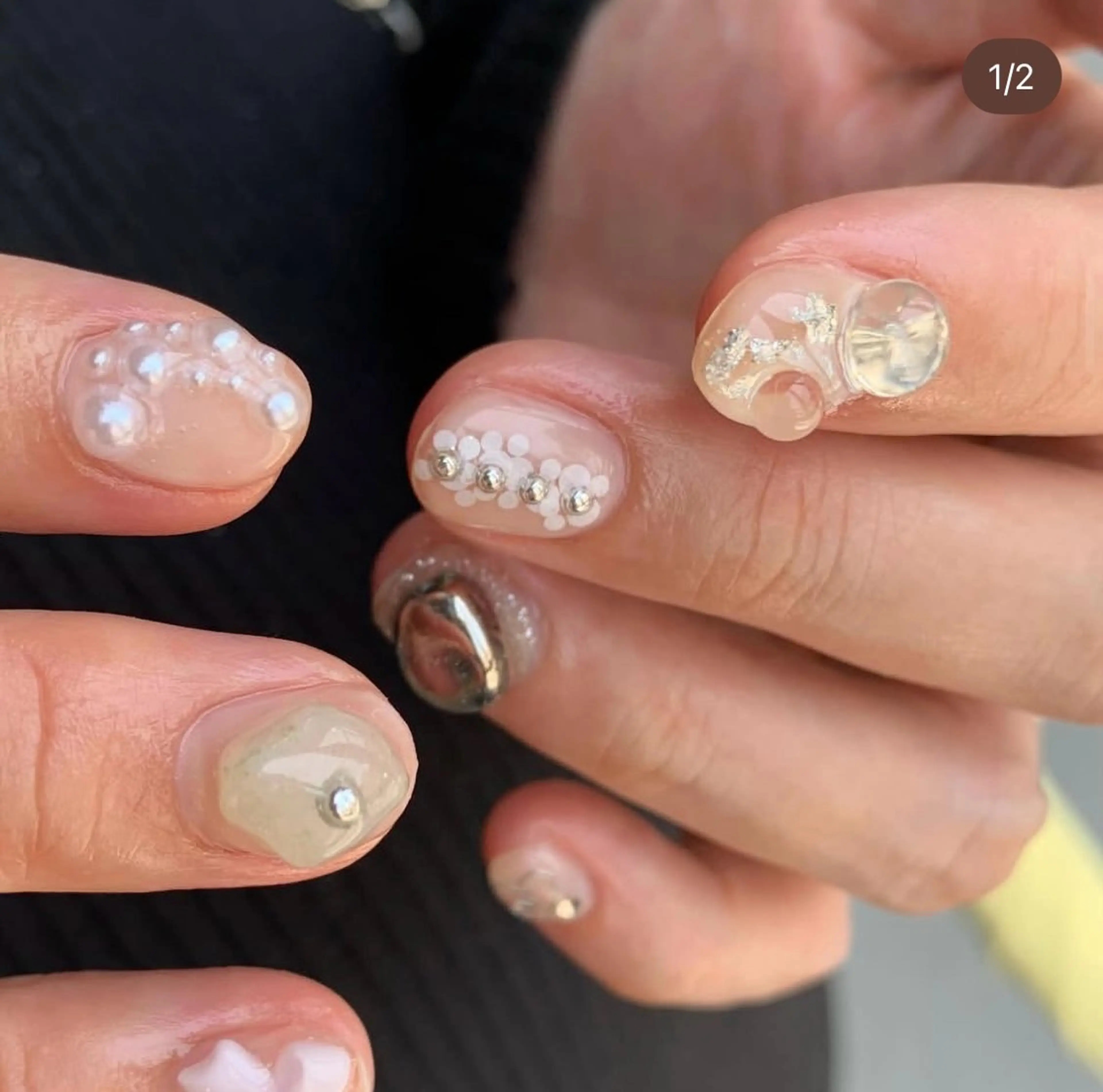 ネイル クリアネイル ハンドネイル JESSIE RIKOのネイルデザイン