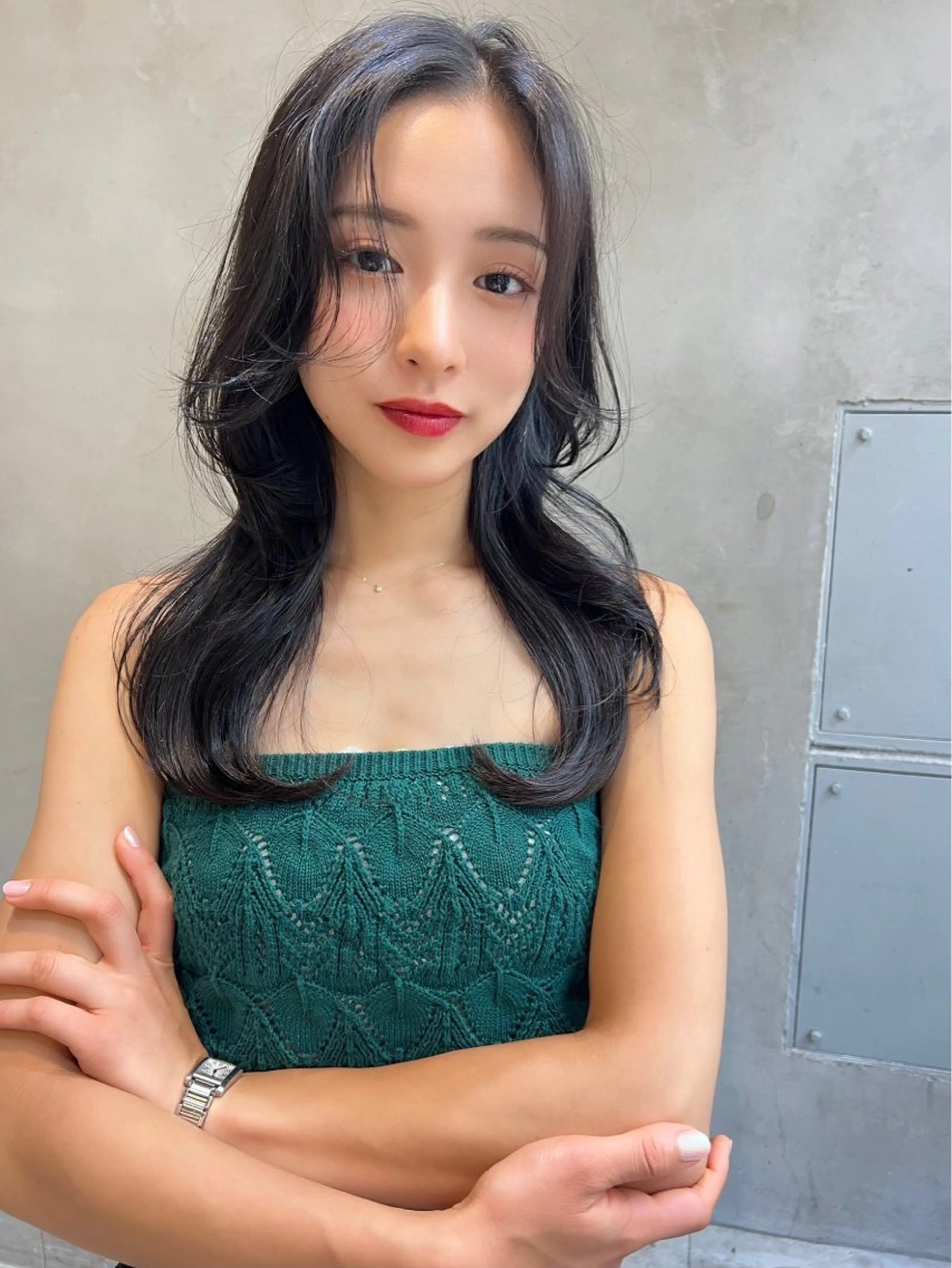 ロング カラー ヘアカラー トリートメント ヘッドスパ サラサラ美髪へ✨ RIKUTOのヘアスタイル