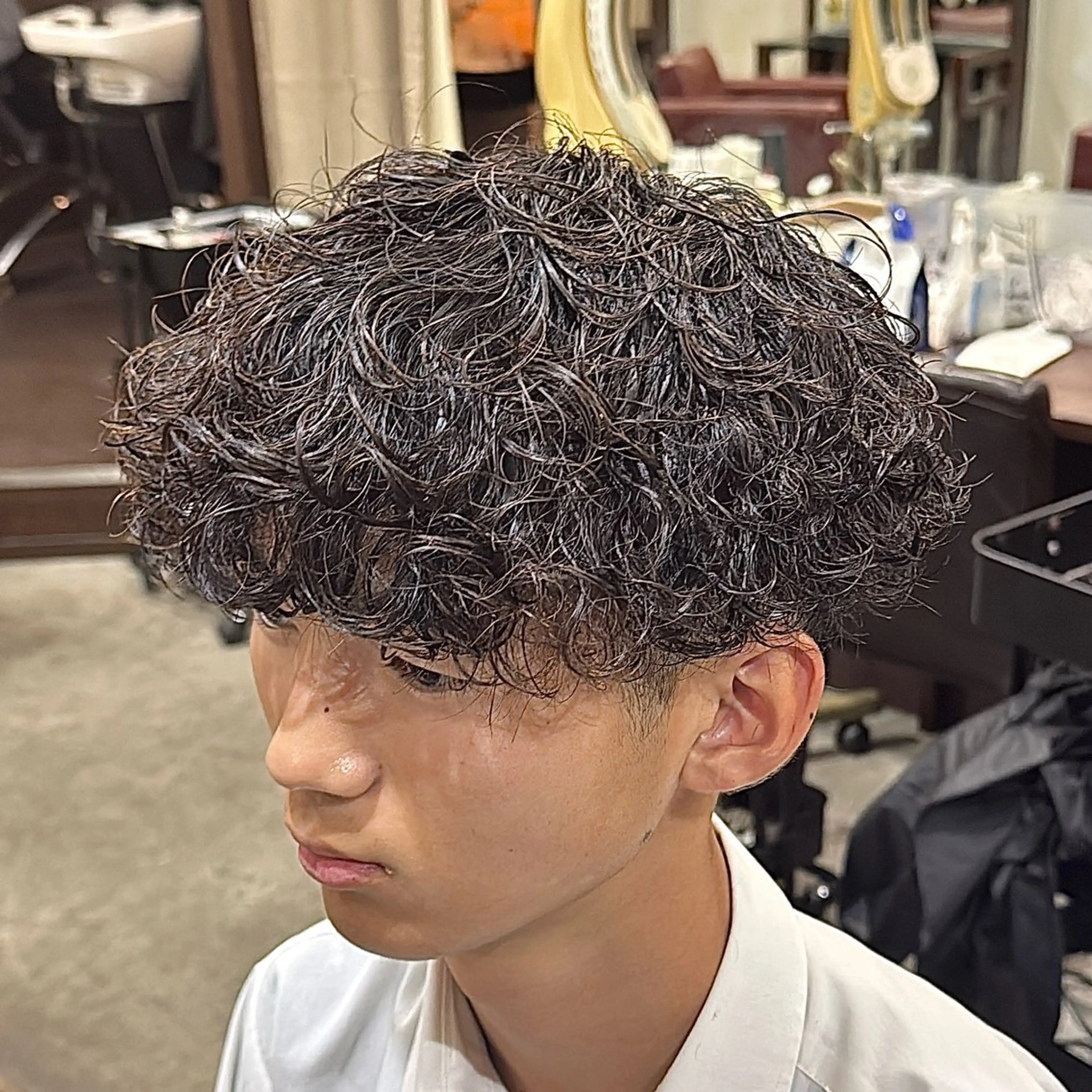 パーマ メンズ メンズパーマ 波巻きパーマ カット パーマ スペインカール/ サーフカール/RYUのヘアスタイル