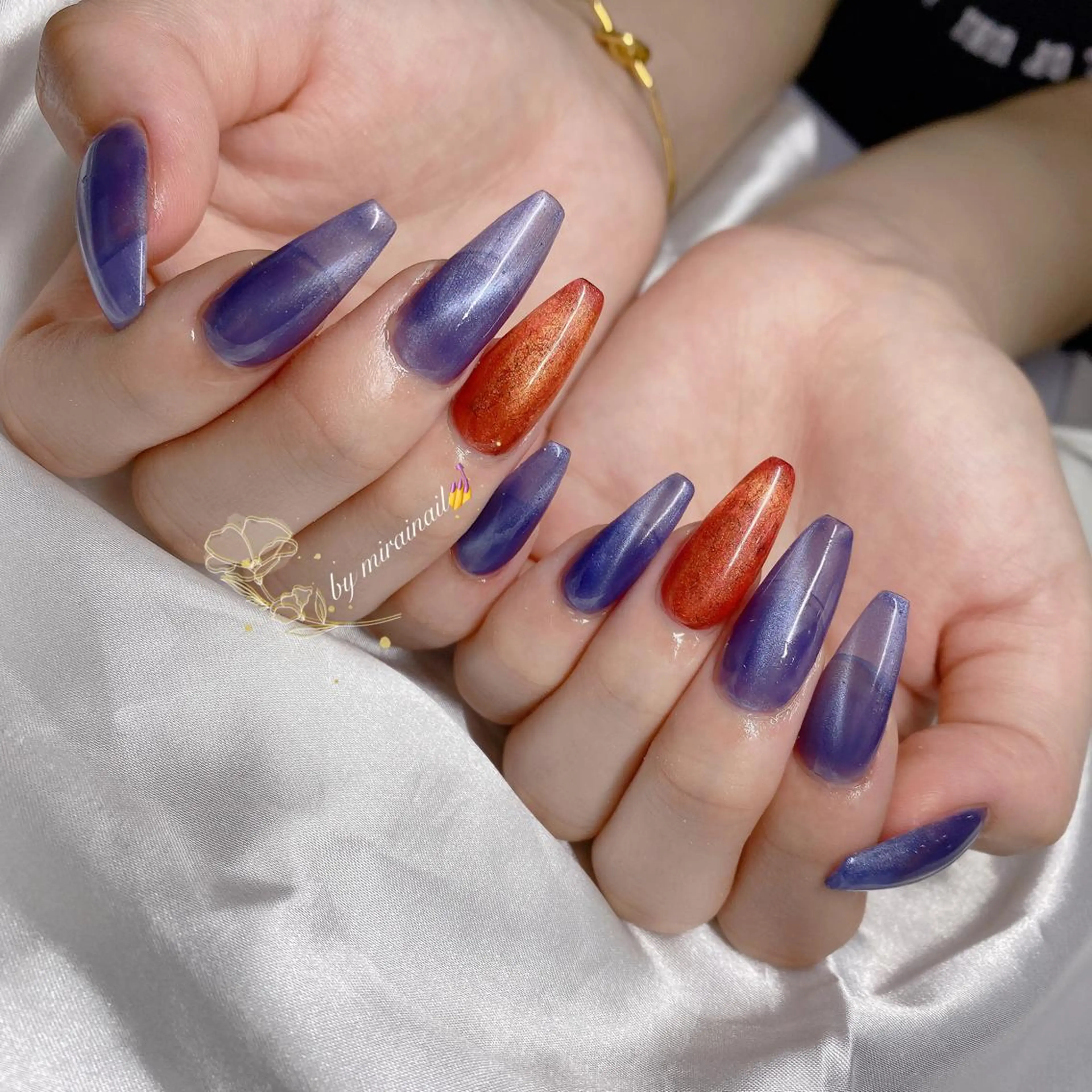 ネイル マグネットネイル スカルプネイル ネイルチップ ネイルサロン 9Carats神田のネイルデザイン