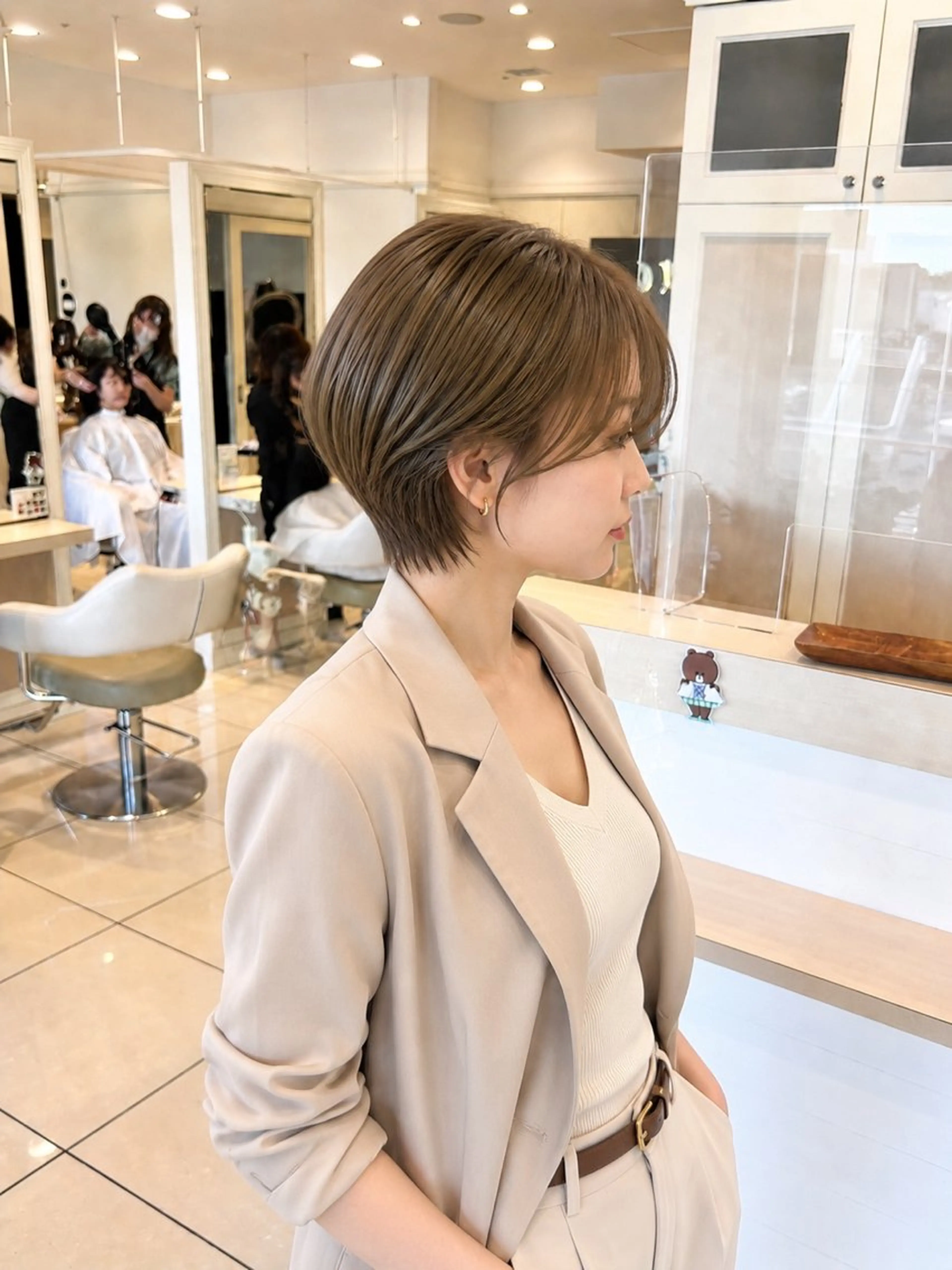 ショート カラー カット ヘアカラー トリートメント 金子 直樹のヘアスタイル
