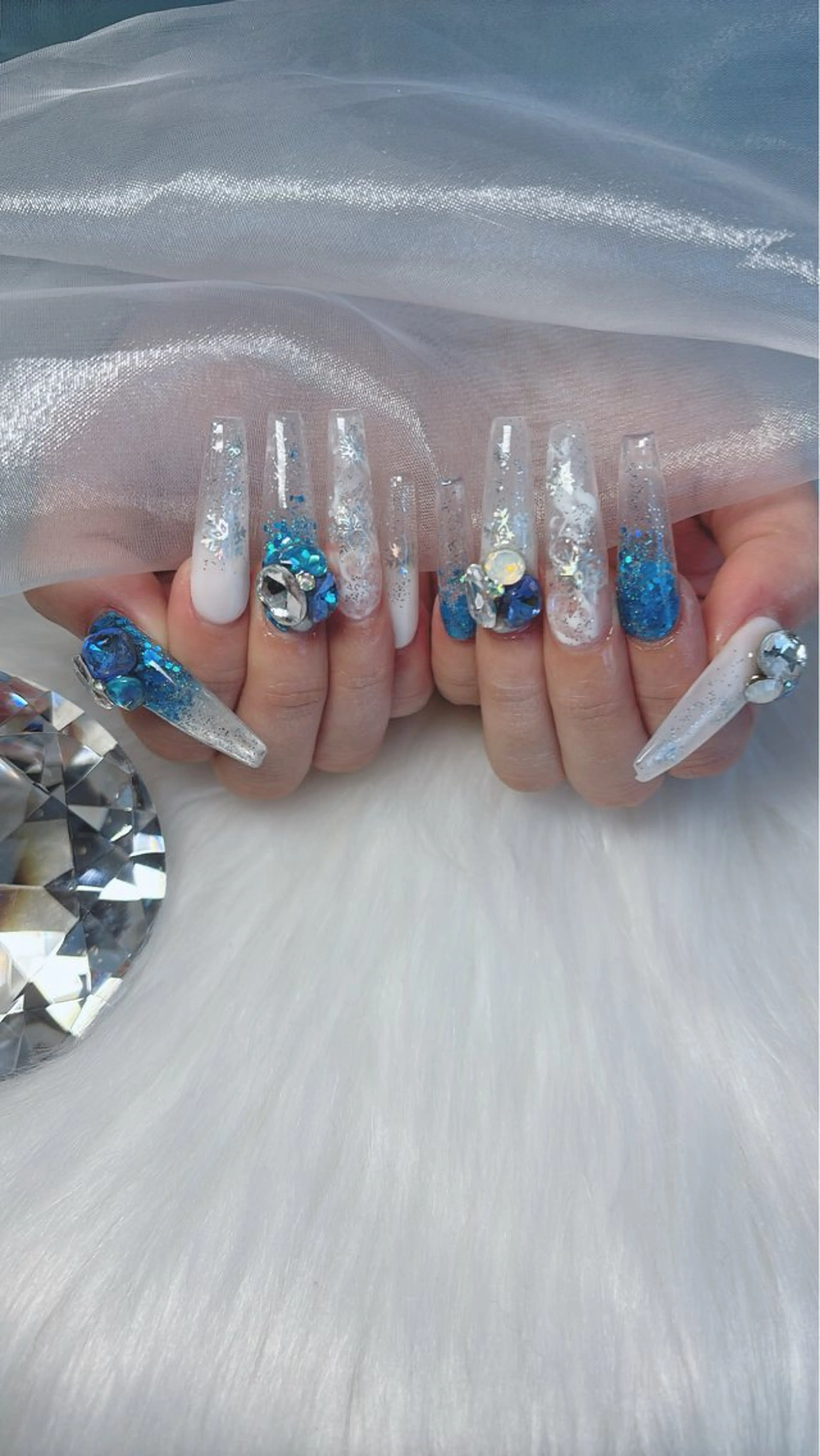 ネイル ロングネイル ハンドネイル salon de belnetta所属・Kayo 💅のネイルデザイン