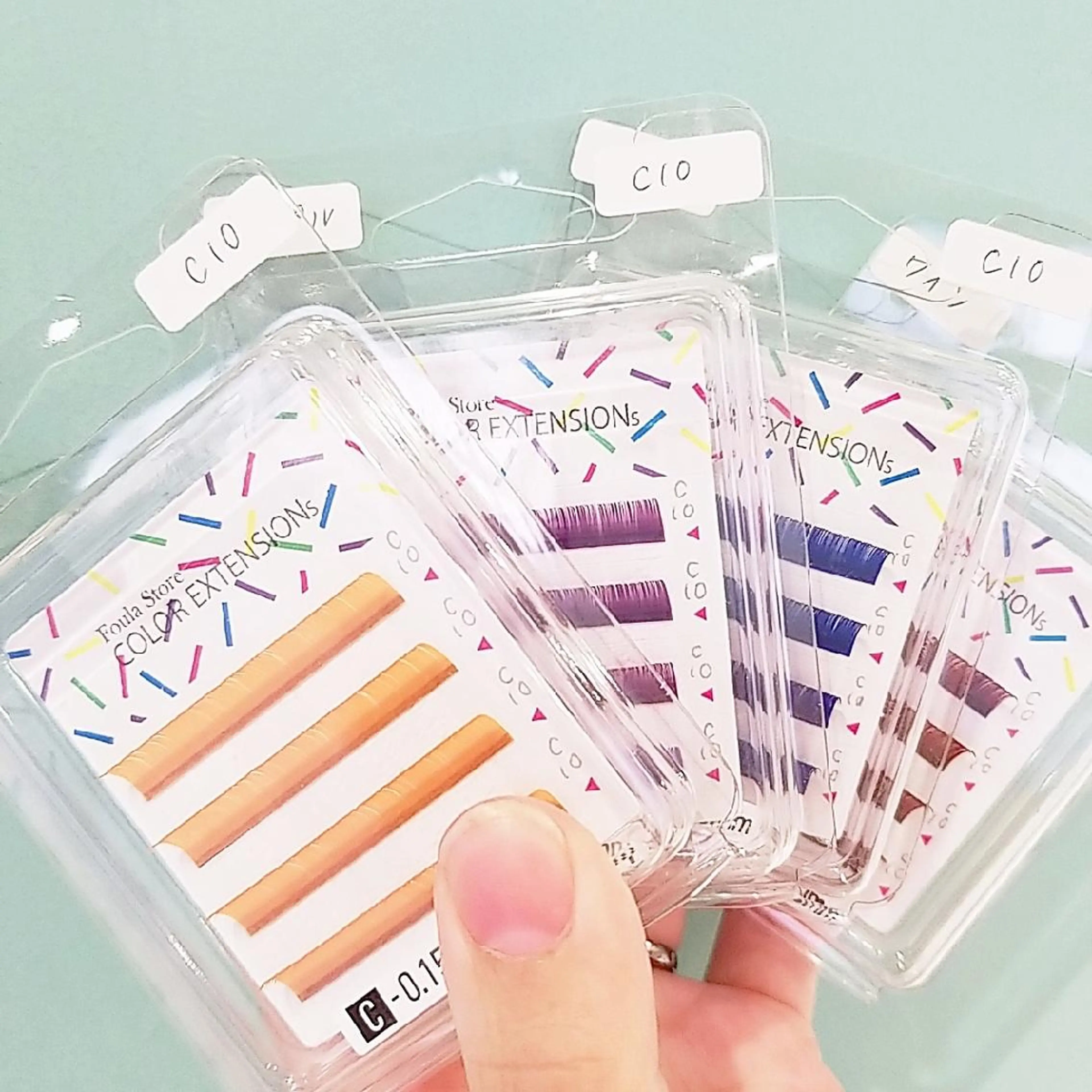 ブラックMIXカラーマツエク+550円/オールカラーマツエク＋1100円🌈 2回目以降2200円の写真