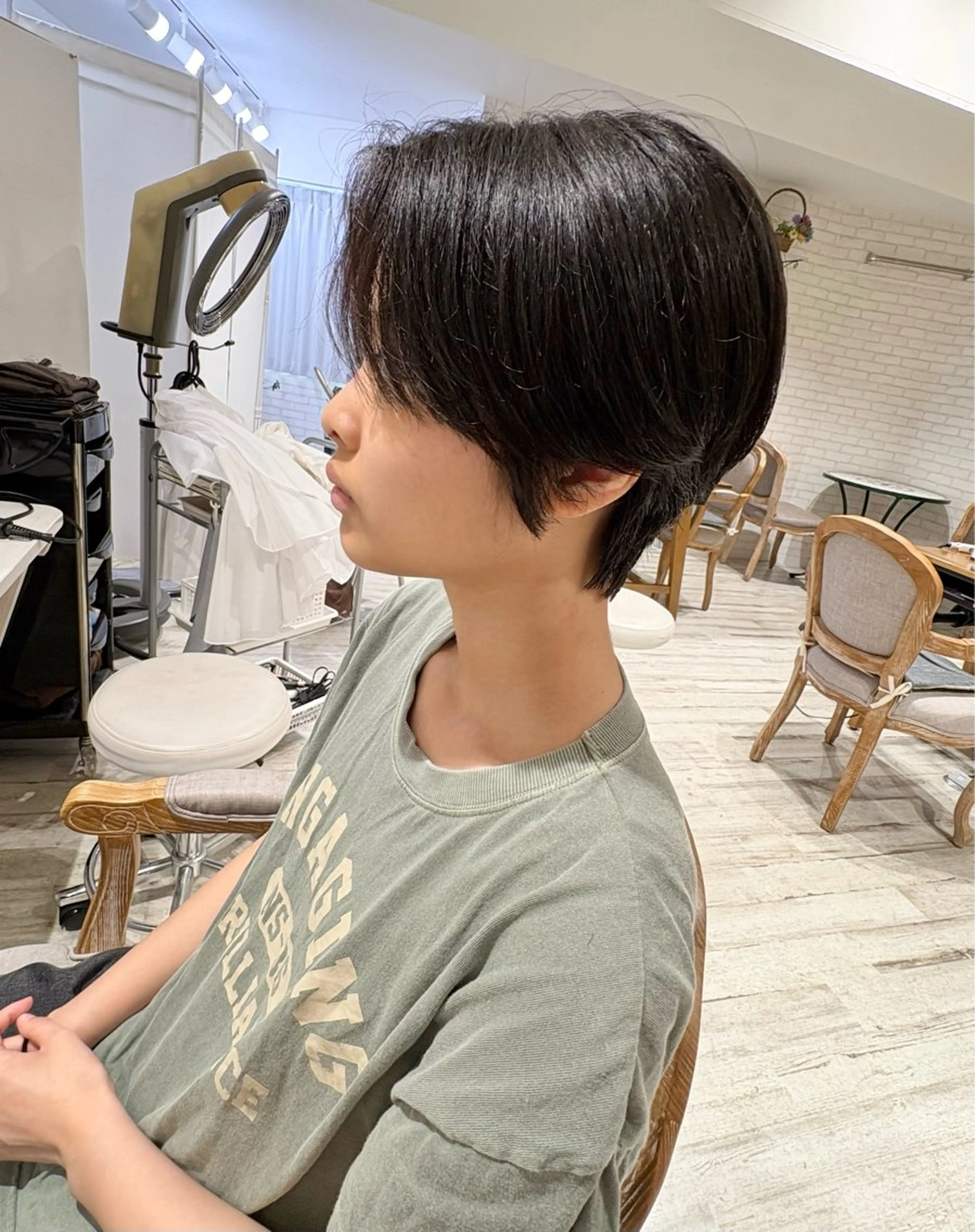 ショート キッズ カット レイヤー/透明感 HIRARIのヘアスタイル