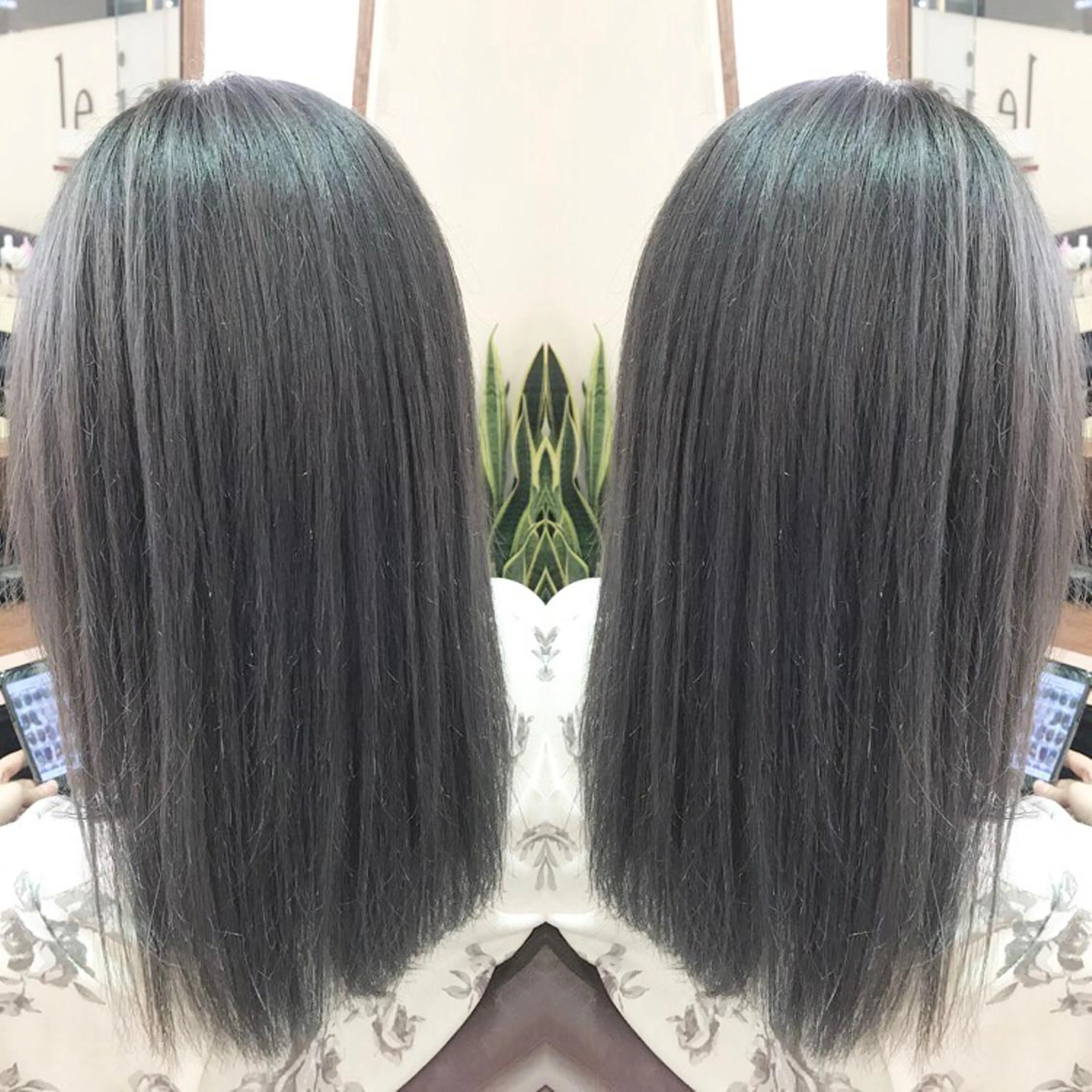 セミロング カラー イルミナカラー 青木 茂樹⭐️ 透明感カラーのヘアスタイル