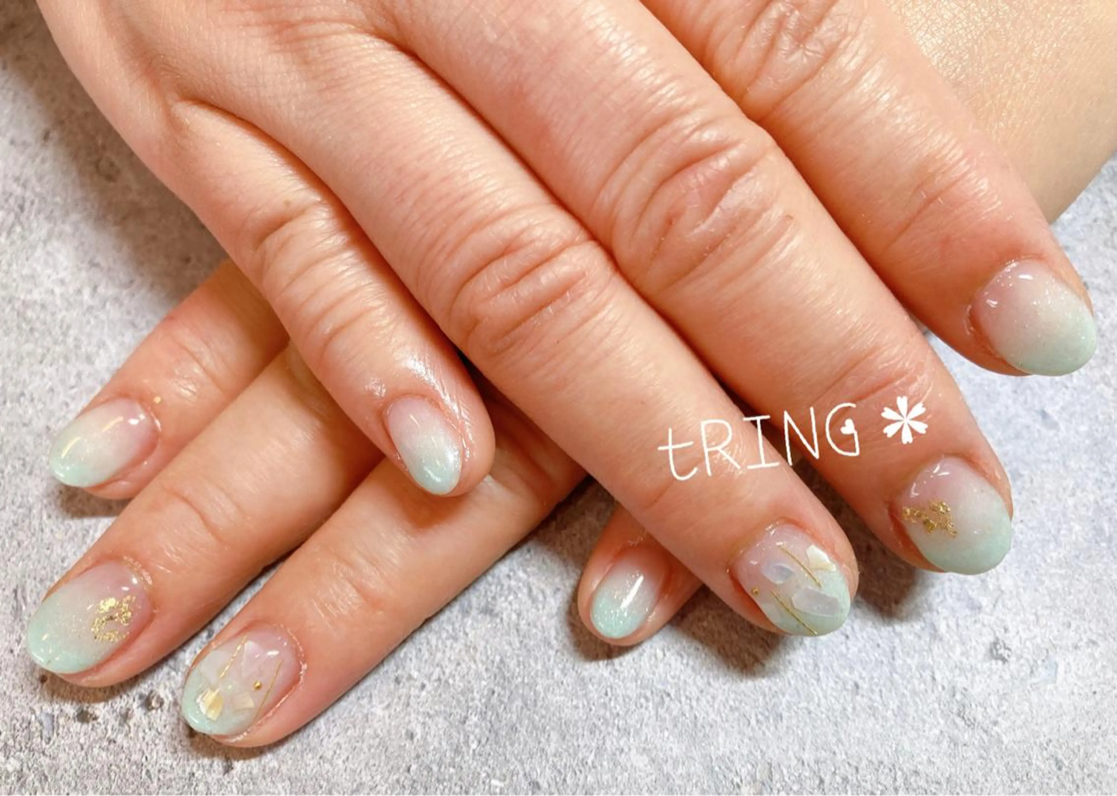 ネイル ハンドネイル tRING＊ しいの木台のネイルデザイン