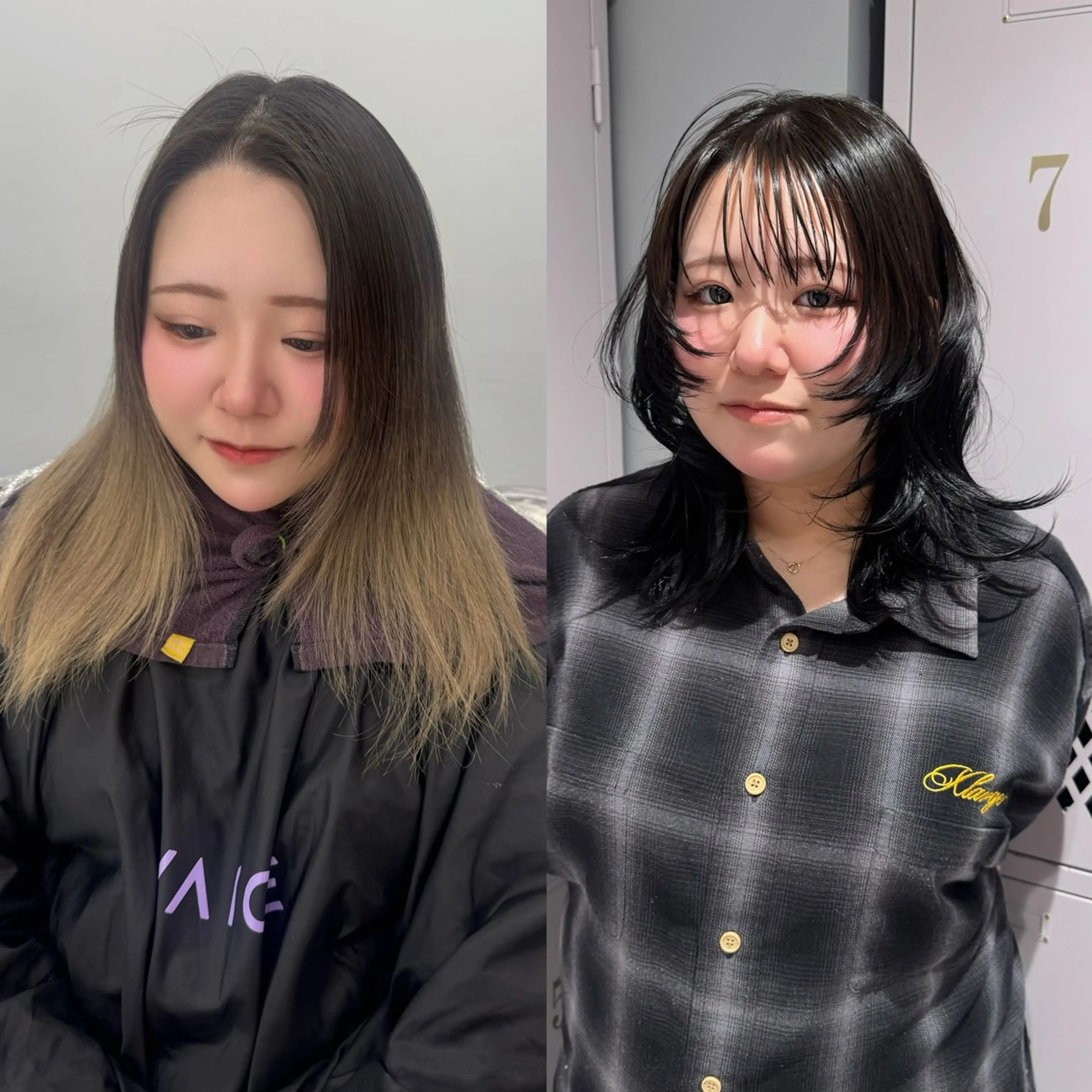ミディアム カラー カットモデル 🎀🩵RISAのヘアスタイル