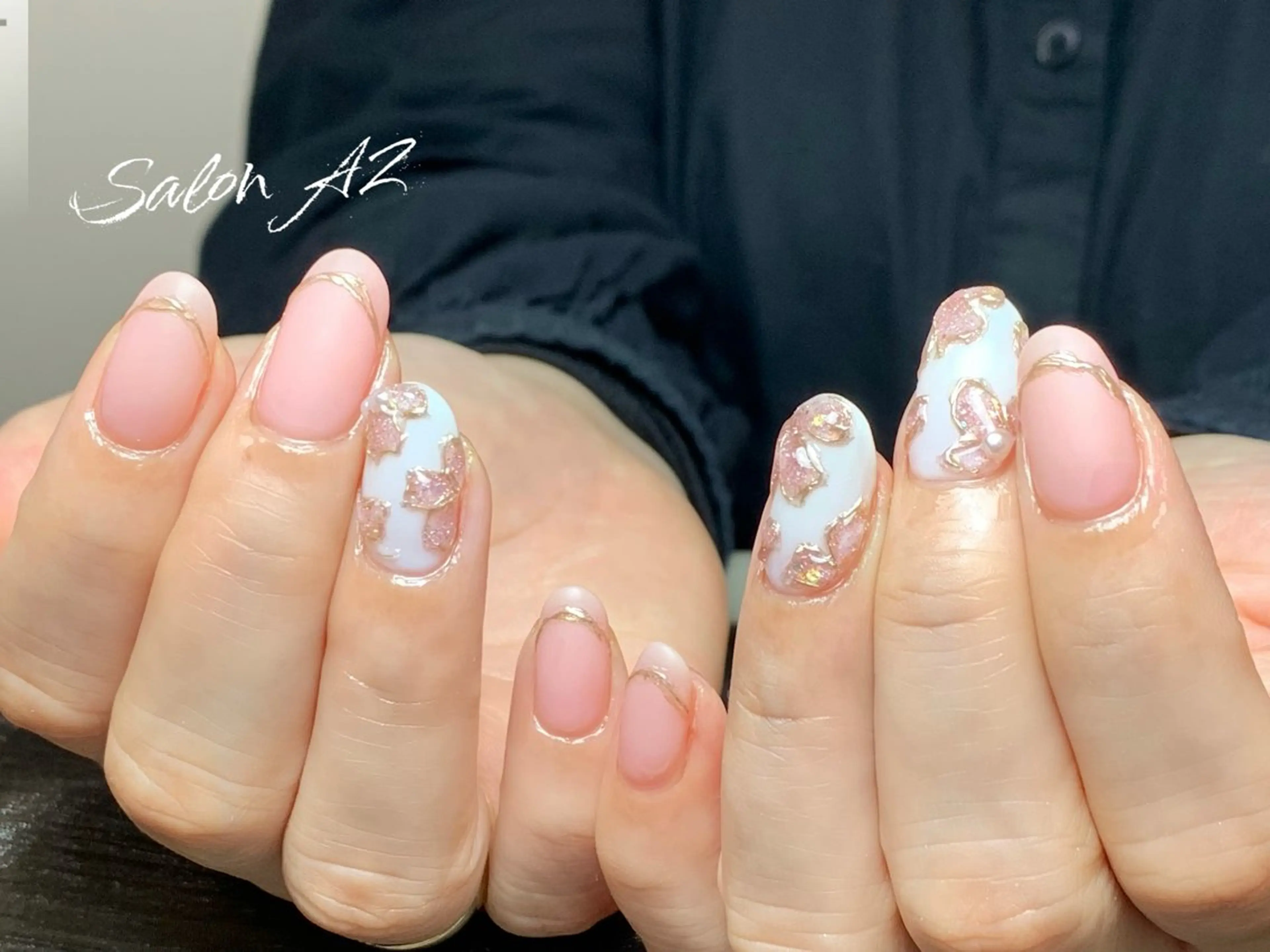 ネイル アートネイル フットネイル フレンチネイル マグネットネイル 持ち込み ハンドネイル salon AZのネイルデザイン