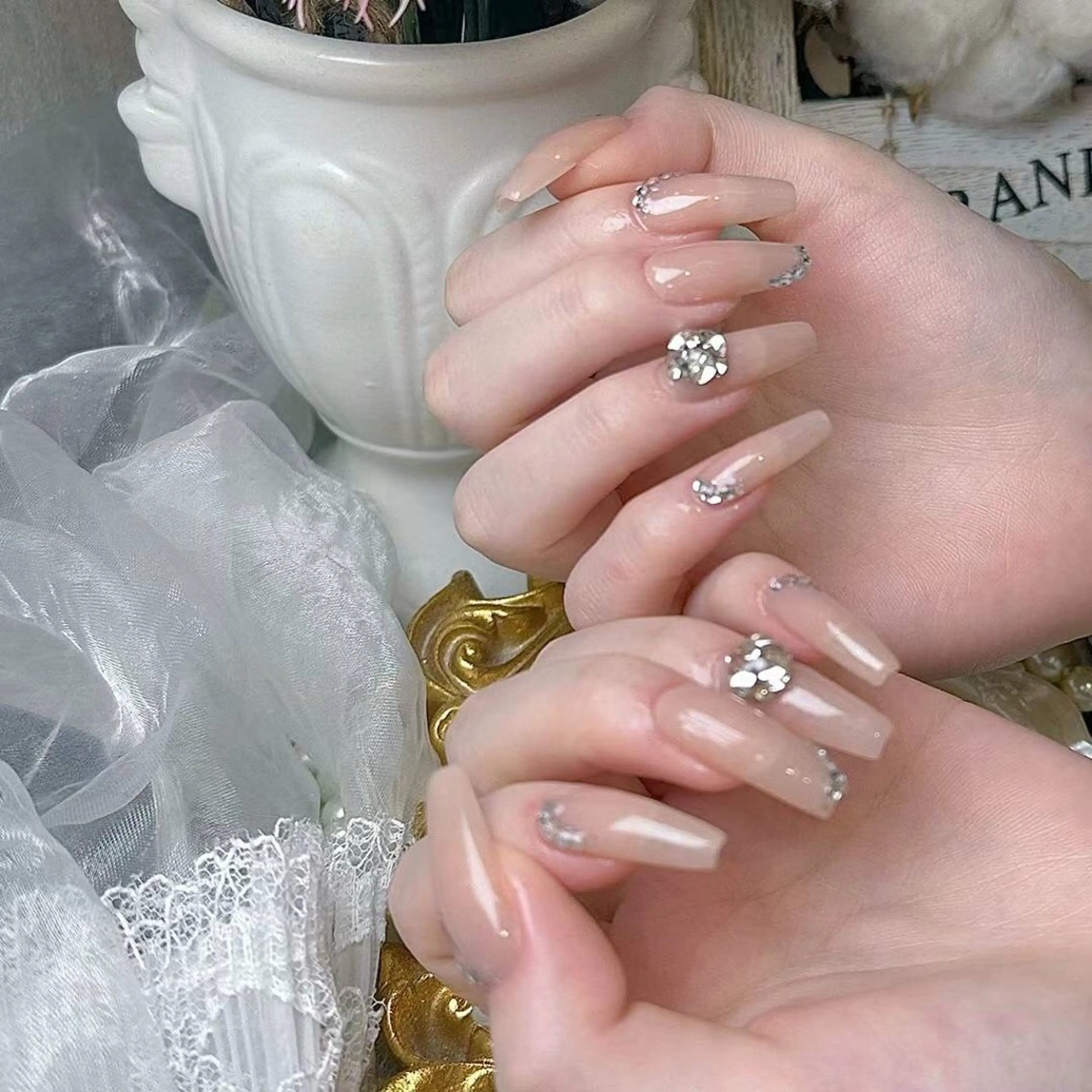 ネイル アートネイル フラワーネイル フットネイル ジェルネイル キラキラネイル babarla Nailのネイルデザイン