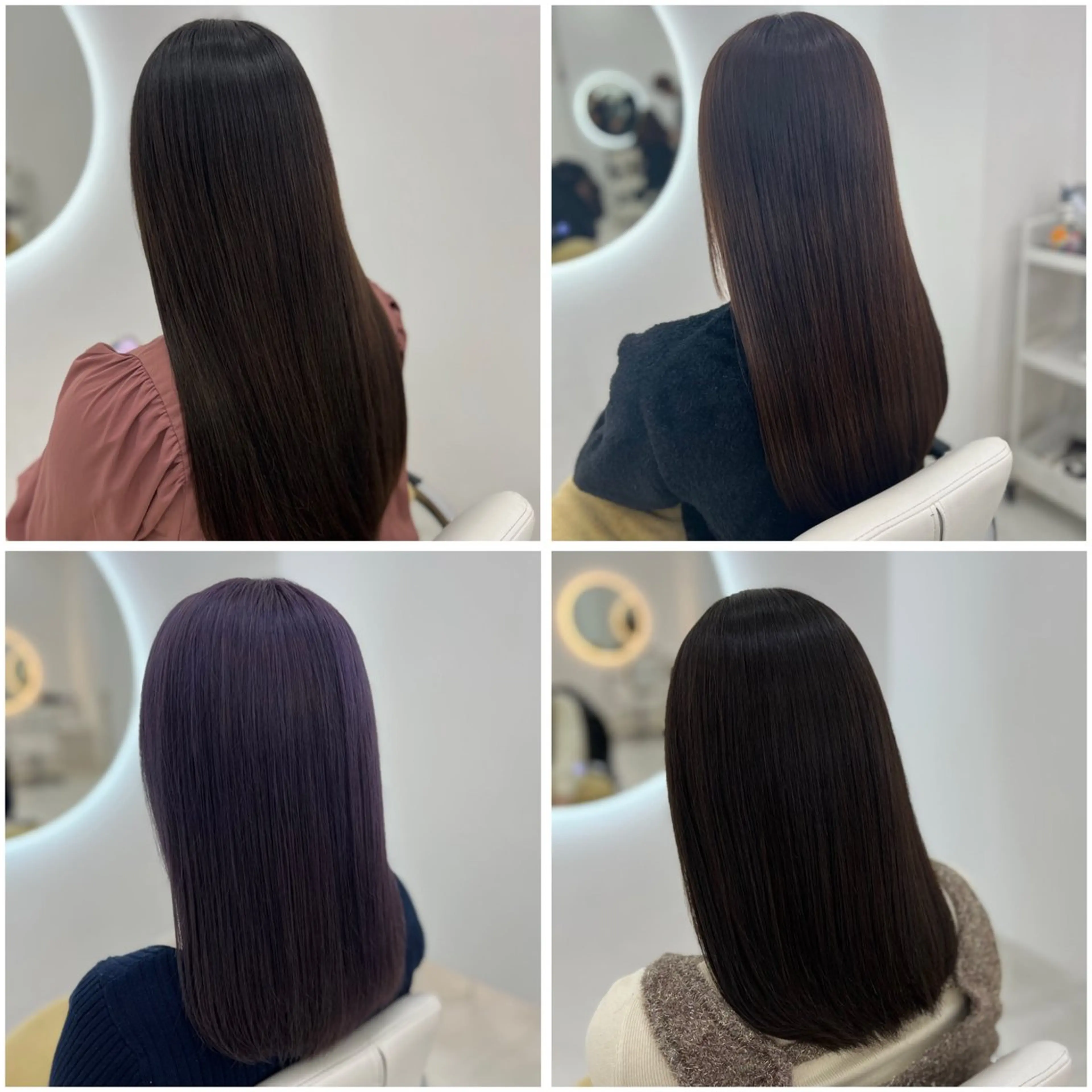 ロング カラー カット ヘアカラー トリートメント ✄﻿aini天王寺 ✄﻿ゆ乃のヘアスタイル