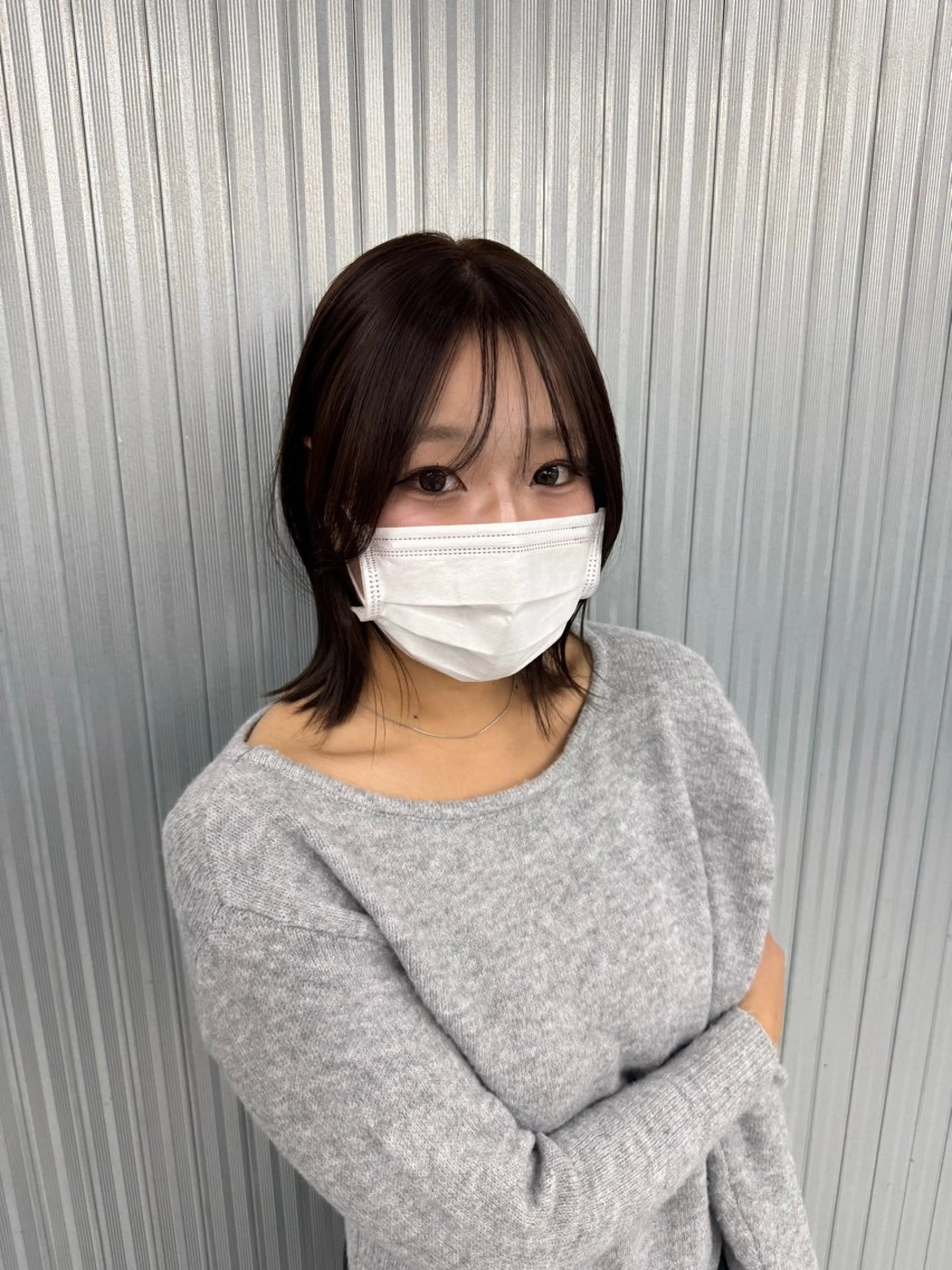 ミディアム うる艶🫧寒色カラー 💜🦋🫧ミズキのヘアスタイル