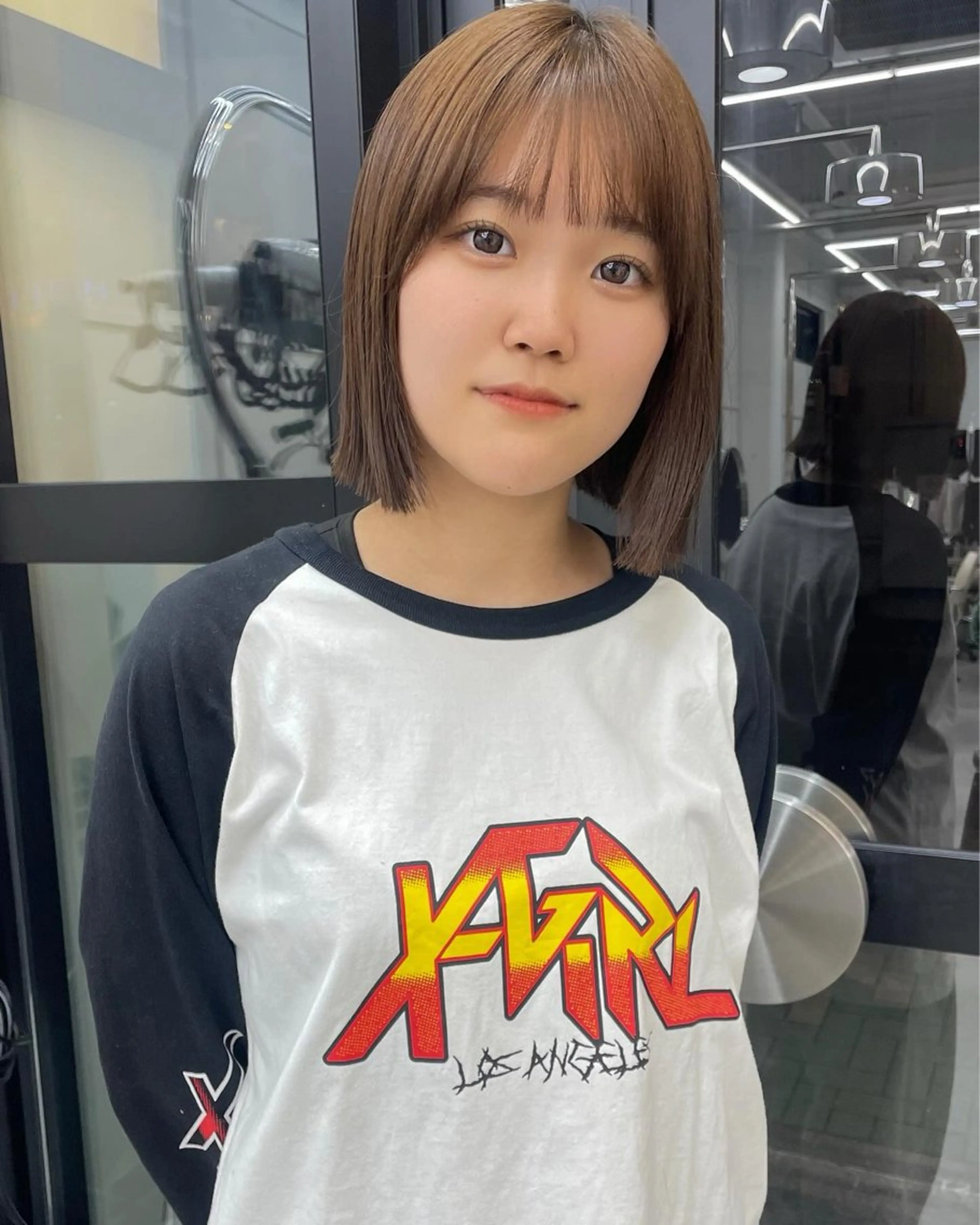 ミディアム ボブカットモデル/パ ーマ/harunaのヘアスタイル