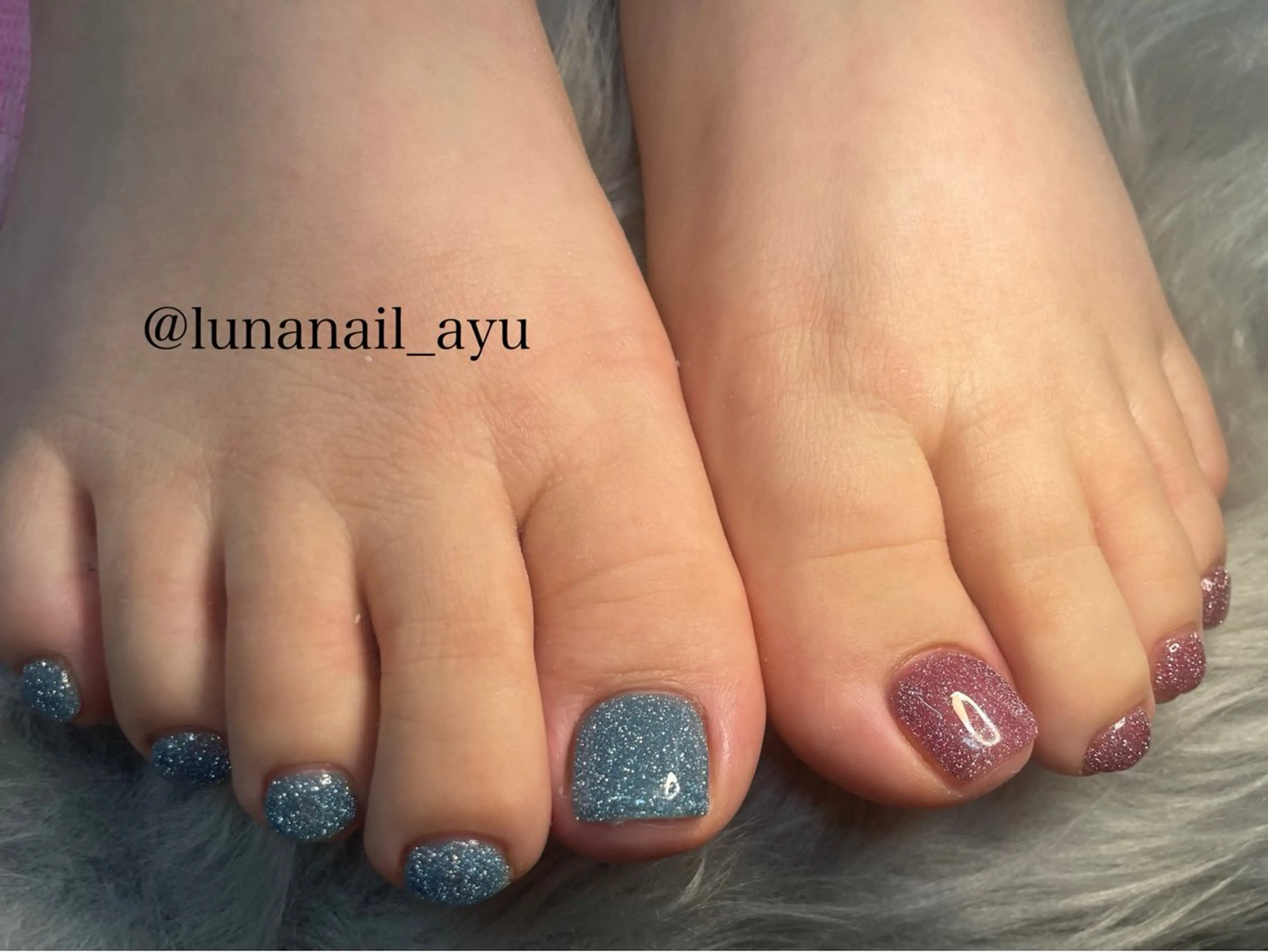 ネイル フラッシュネイル フットネイル フットネイル LUNA NAIL ayuのネイルデザイン