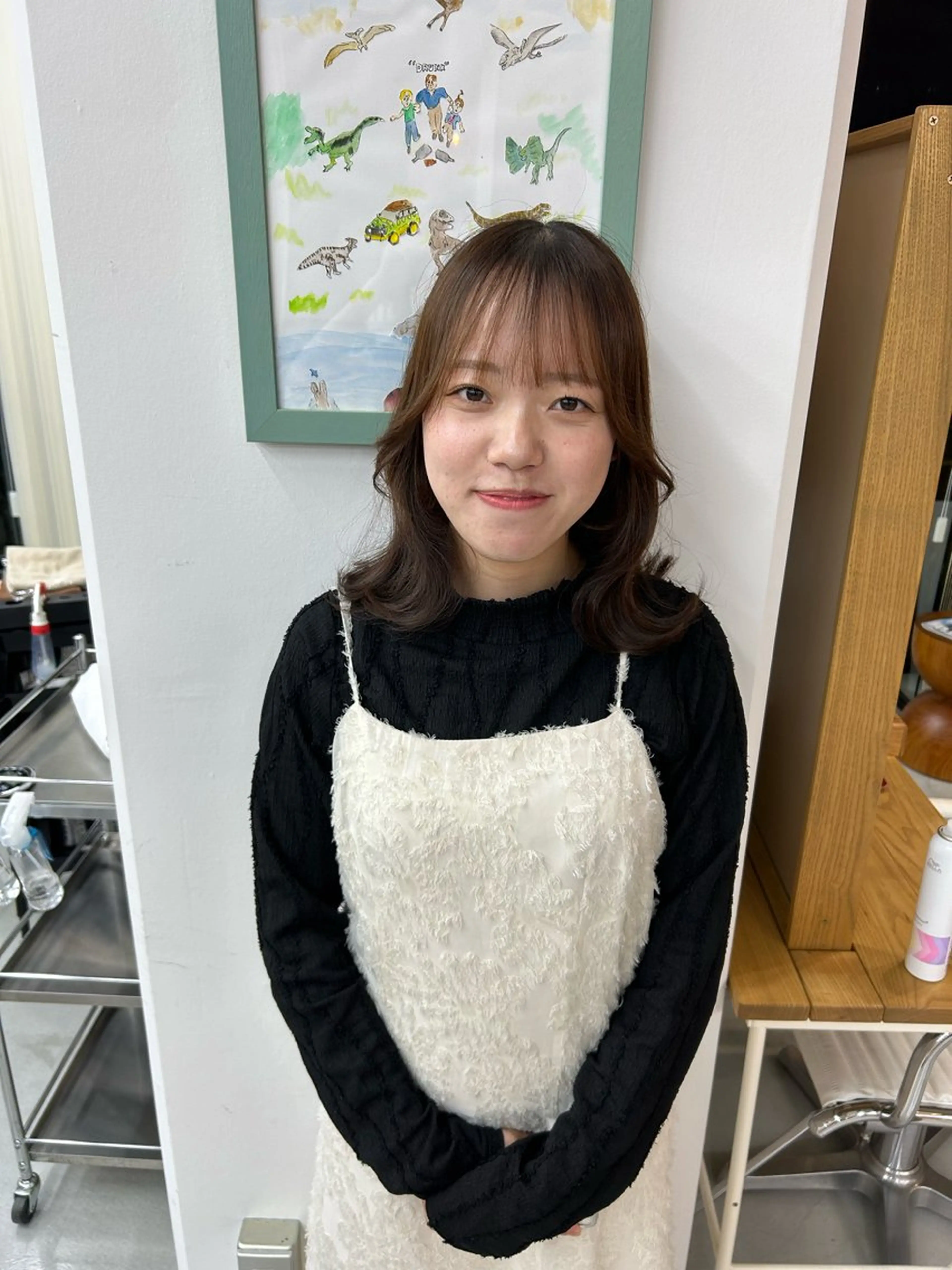 ミディアム 藤原 あかりのヘアスタイル
