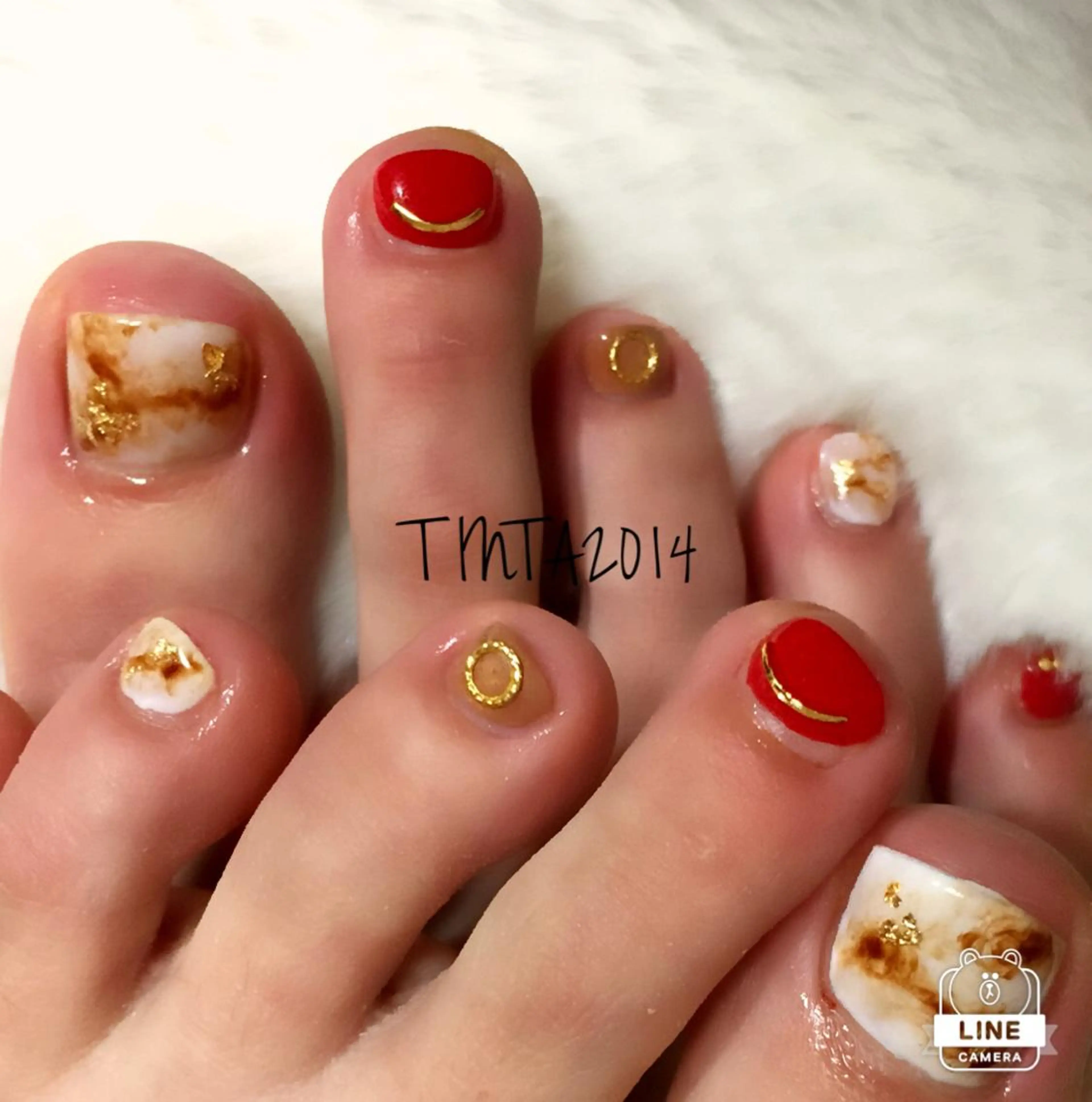 ネイル フットネイル 馬場 典子のネイルデザイン