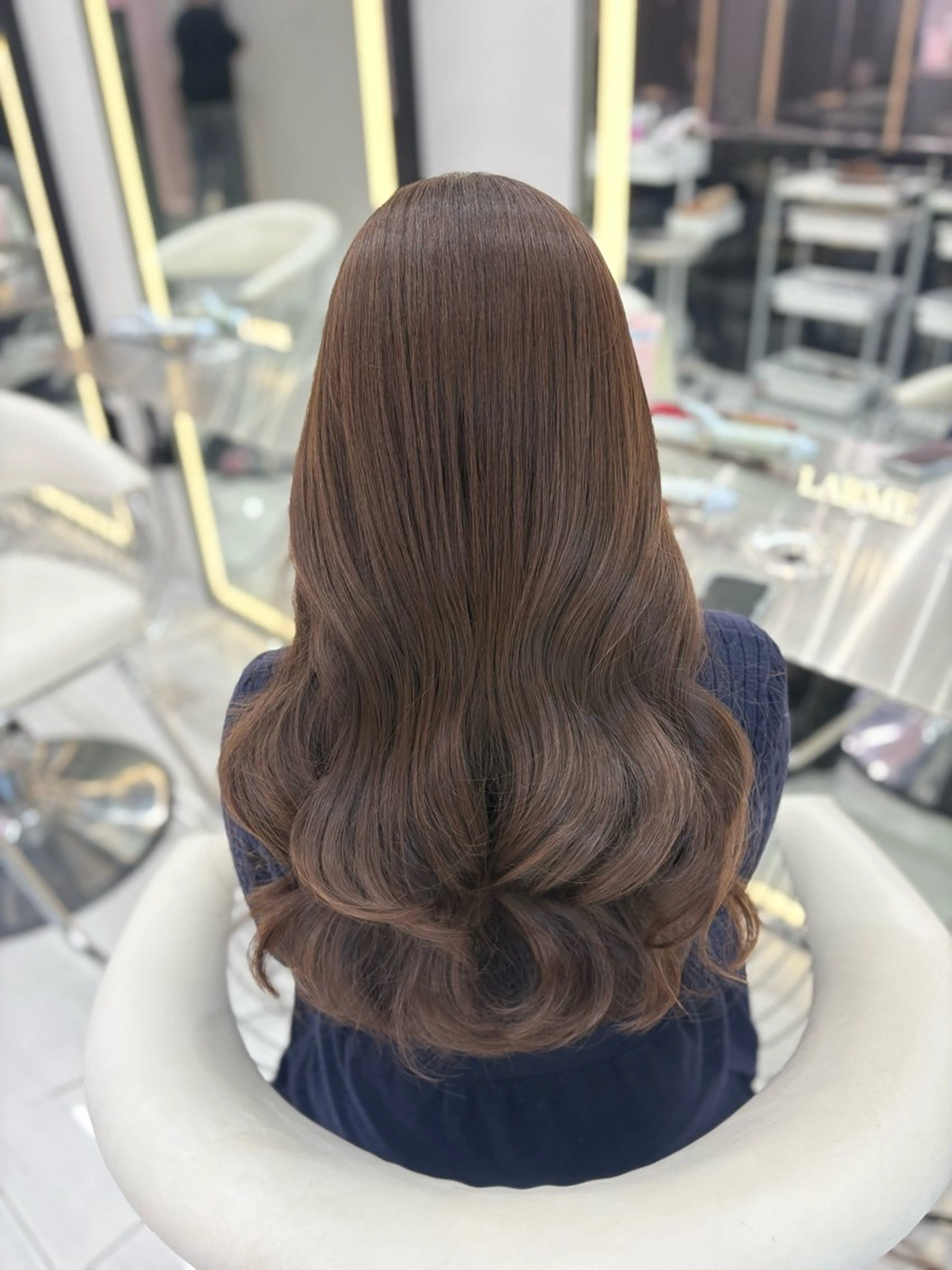 ロング カラー カット ヘアカラー トリートメント 新宿/韓国ヘア 中明度カラー/かやのヘアスタイル