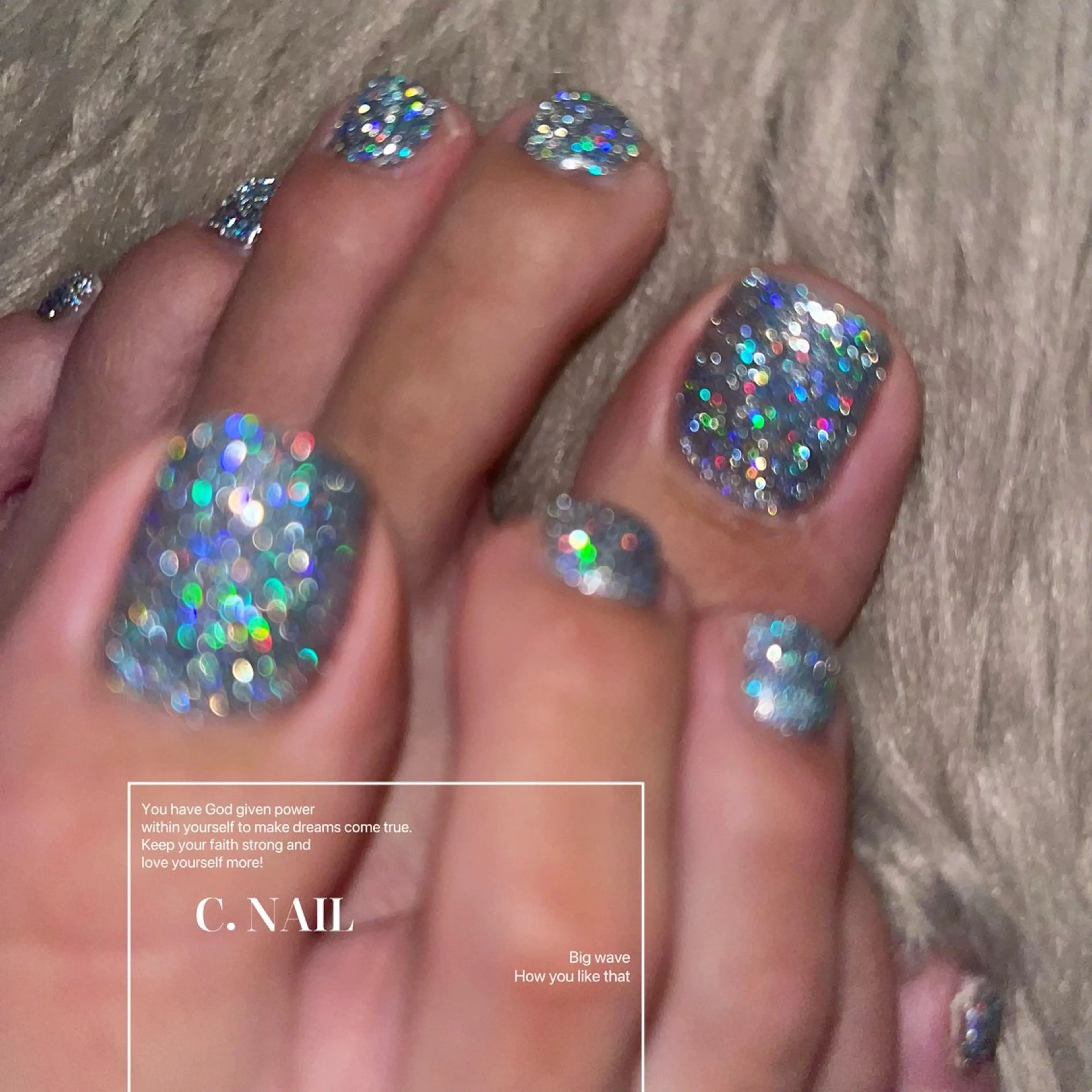 ネイル フラッシュネイル フットネイル マグネットネイル フットネイル C.Nail &Eye筑紫駅のネイルデザイン