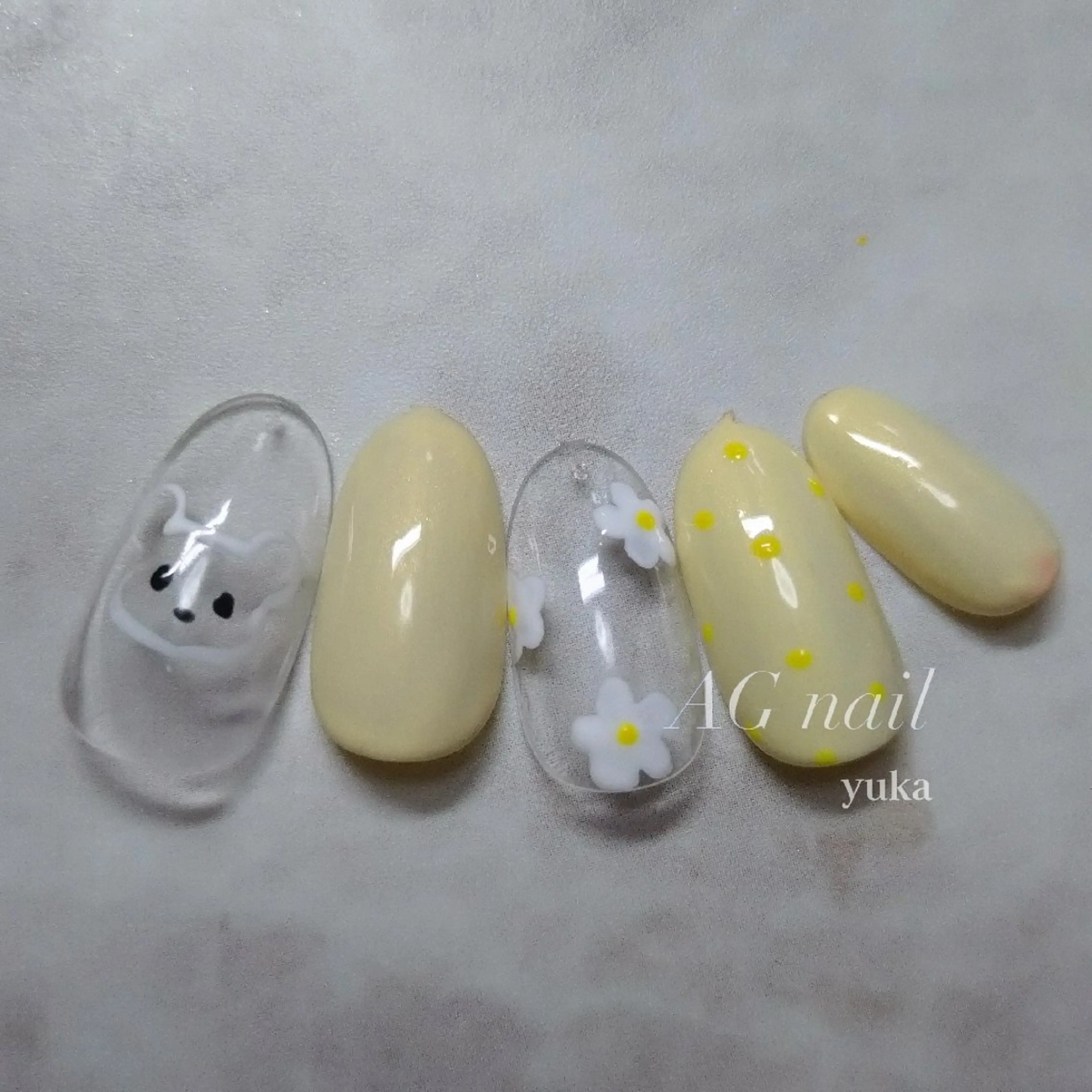 ネイル アートネイル ハンドネイル AGnail 富永  /オフ込みフィルインのネイルデザイン