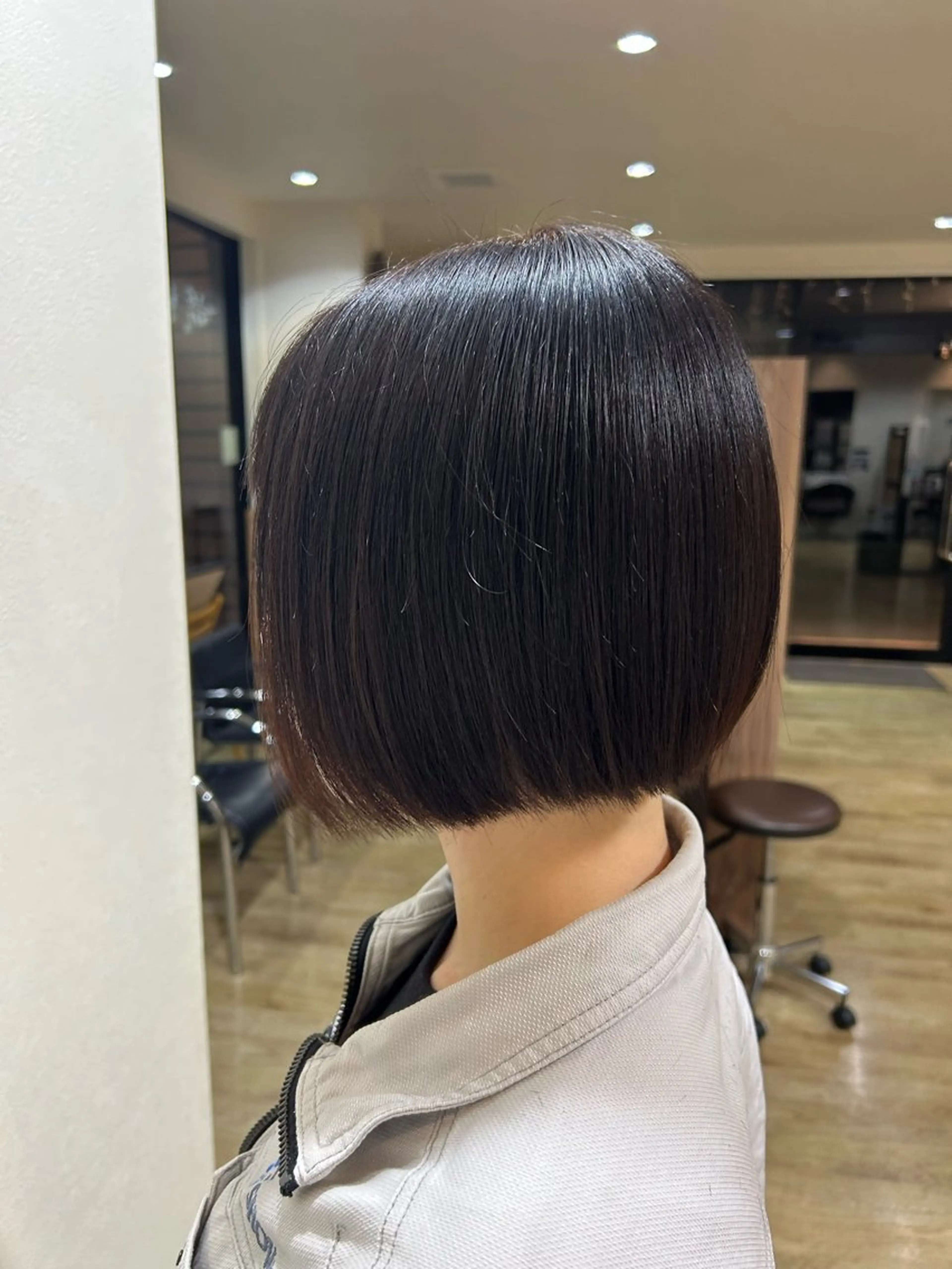 ミディアム 縮毛矯正/柔らかツヤ 質感◎蟹江/吉川清保のヘアスタイル