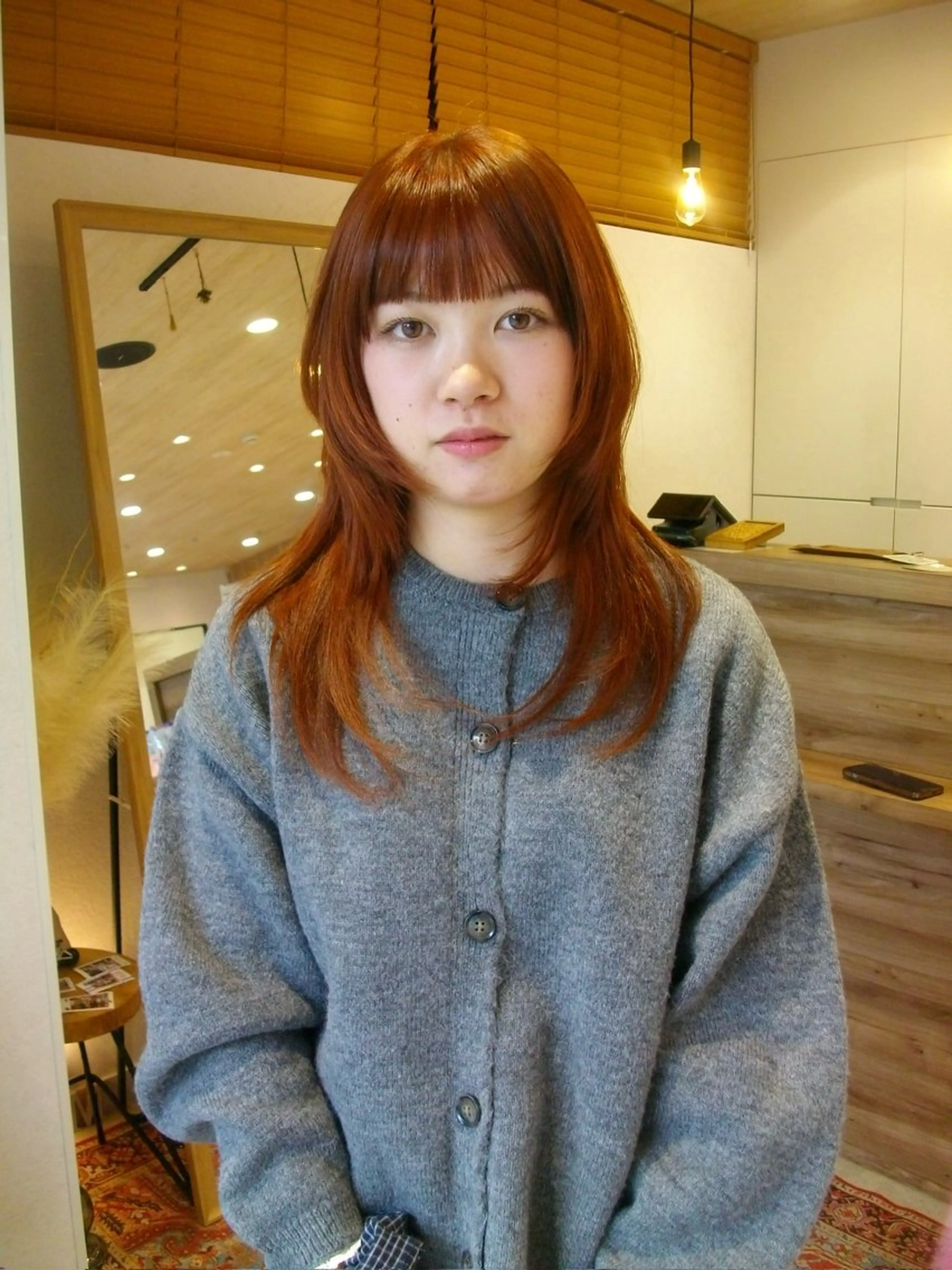 ロング カラー オレンジ ヘアカラー 似合わせカラー/ 海外風/nanamiのヘアスタイル