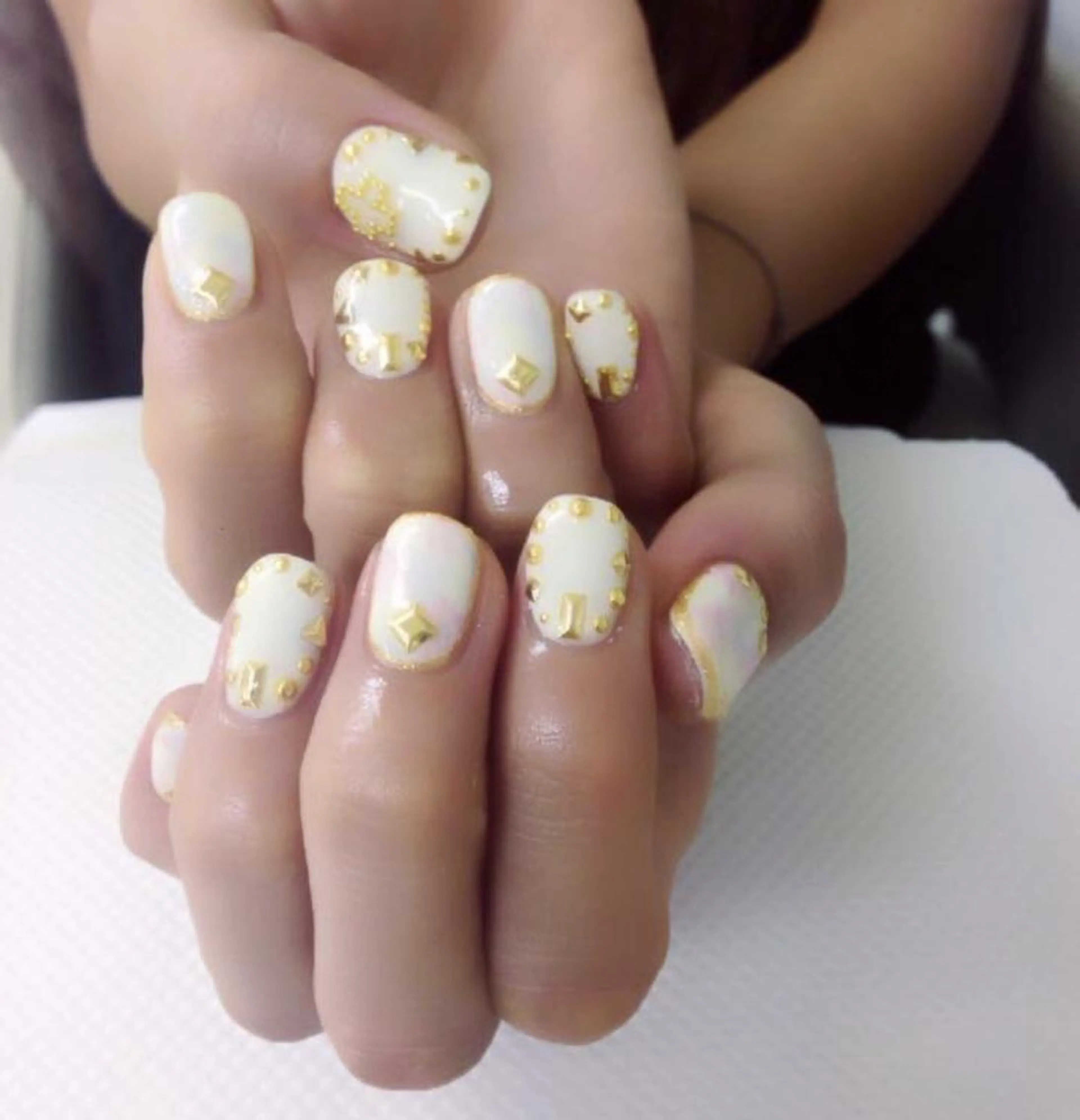 ネイル ワンカラーネイル 遊津 美来のネイルデザイン