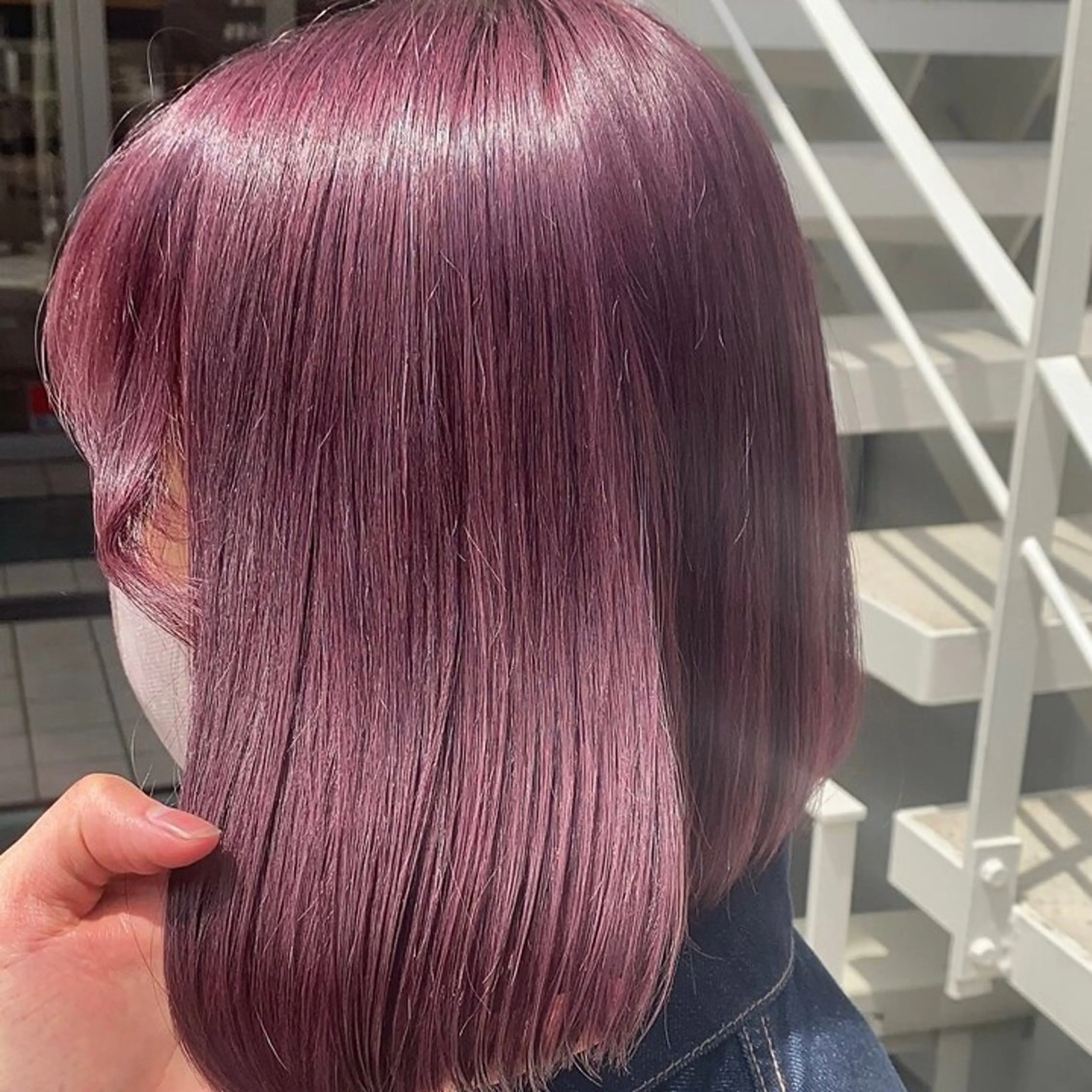 ショート カラー ブリーチ ハイトーンカラー ラベンダーカラー ピンクカラー ピンクラベンダー 💖ブリーチ/暖色 𝐘𝐮𝐢💖のヘアスタイル