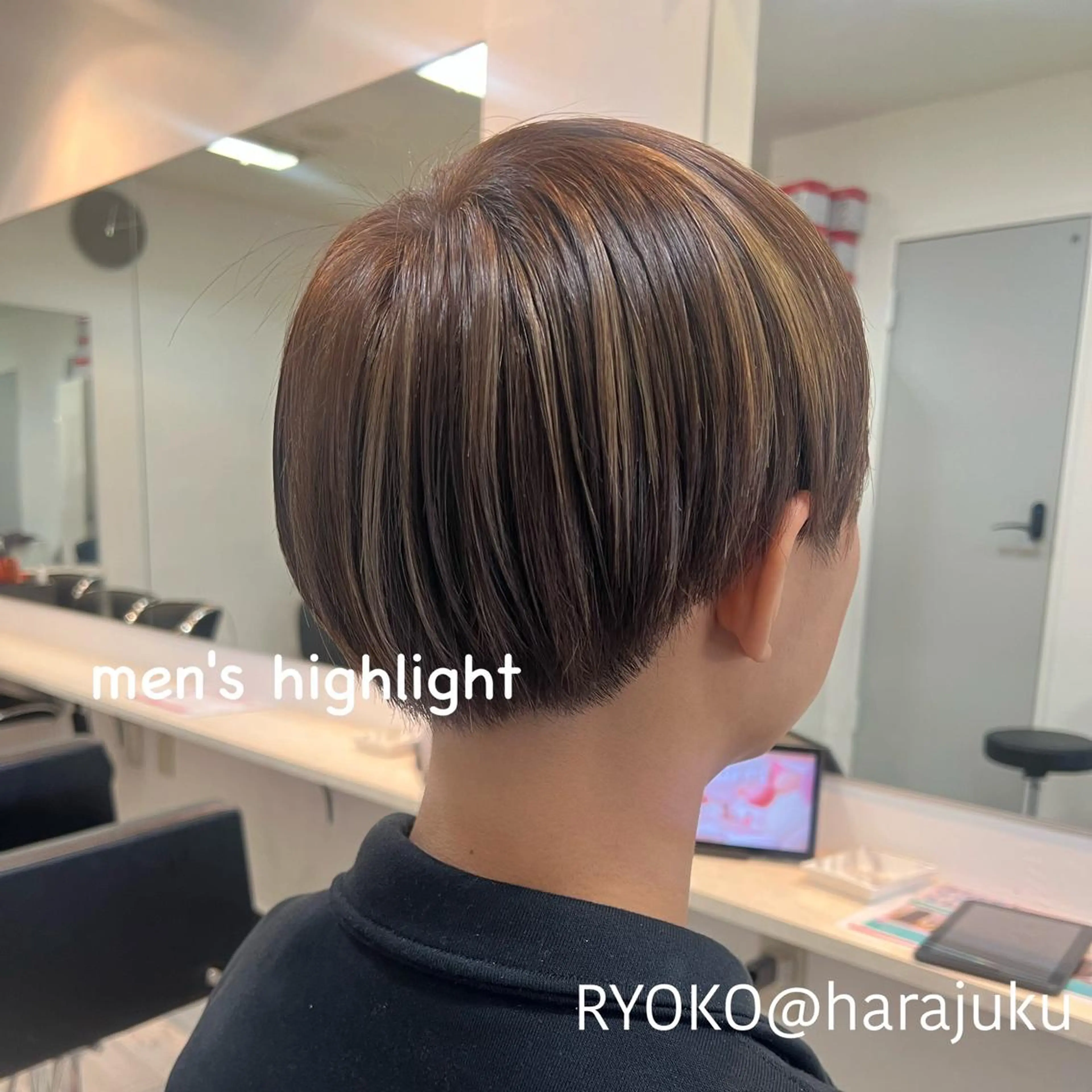 ショート カラー パーマ ヘアアレンジ メンズ ワット 原宿のヘアスタイル
