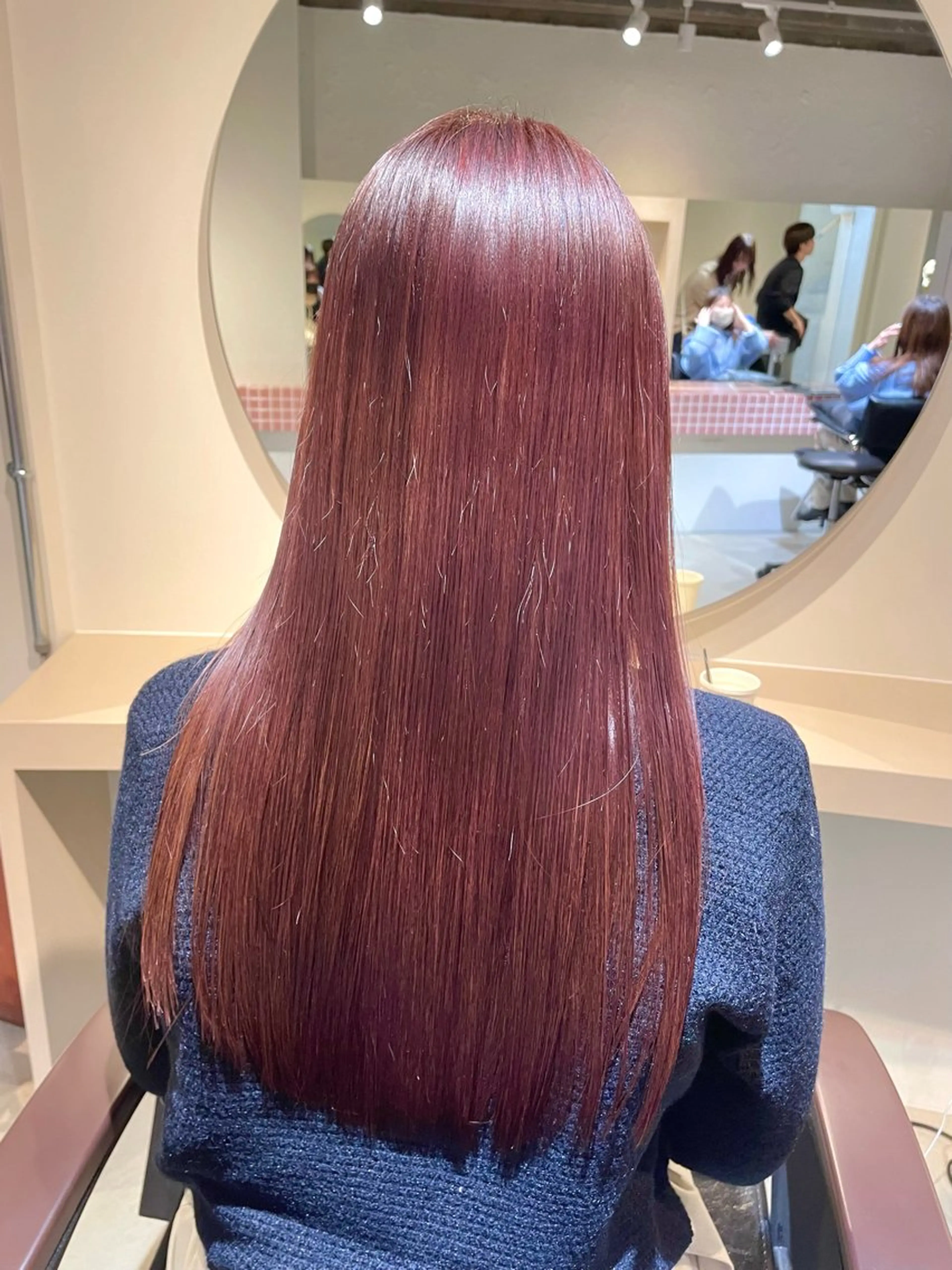 ロング カラー パーマ アディクシーカラー アッシュ ベージュカラー グレージュ オリーブカラー 髪質改善マスター 長尾勇弥/梅田中津のヘアスタイル