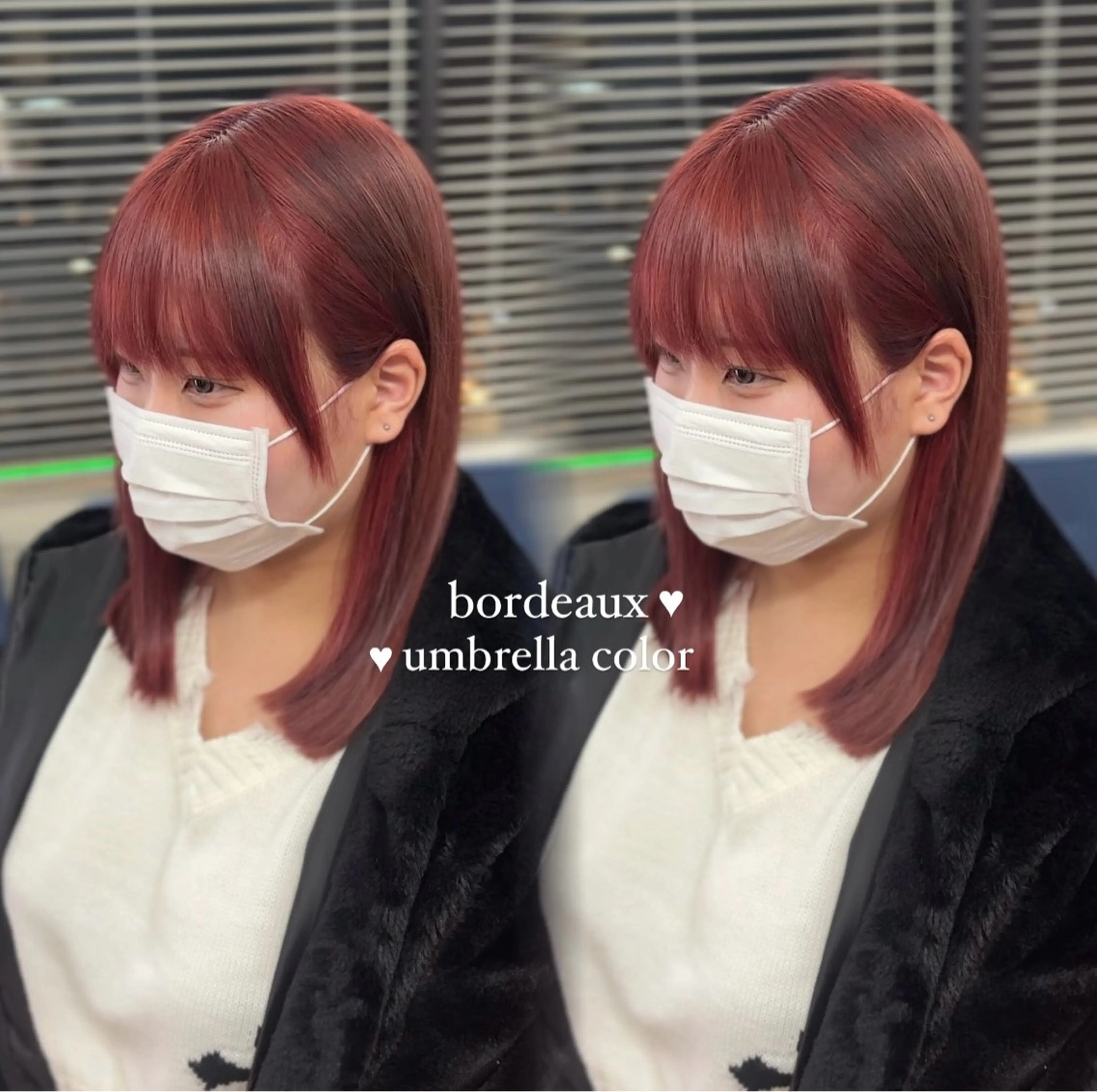 セミロング カラー ブリーチ ブリーチなしカラー ピンクカラー メンズ特化型美容師 ‪‪★あおいのヘアスタイル