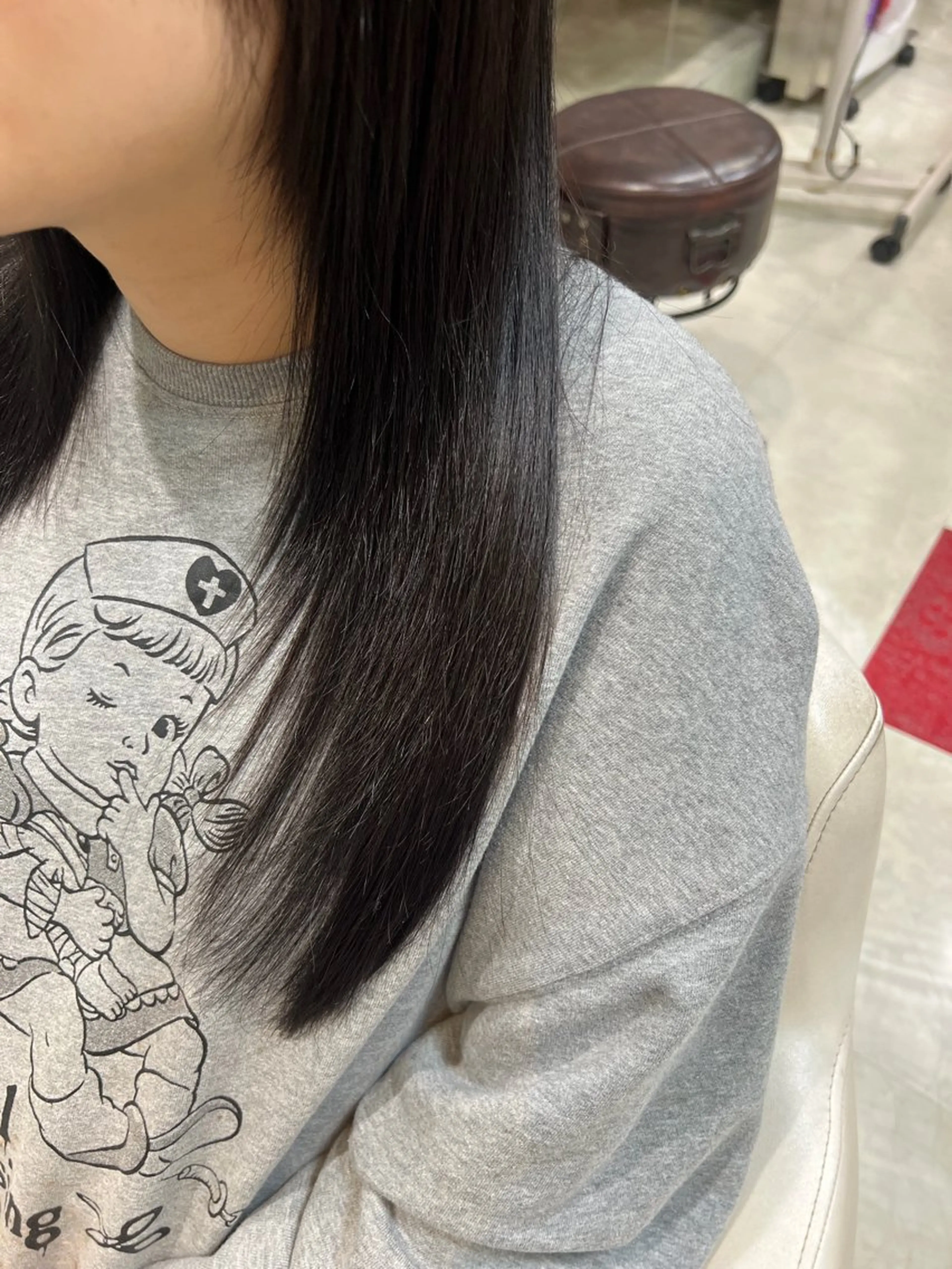 ロング 藤本 麗夏のヘアスタイル