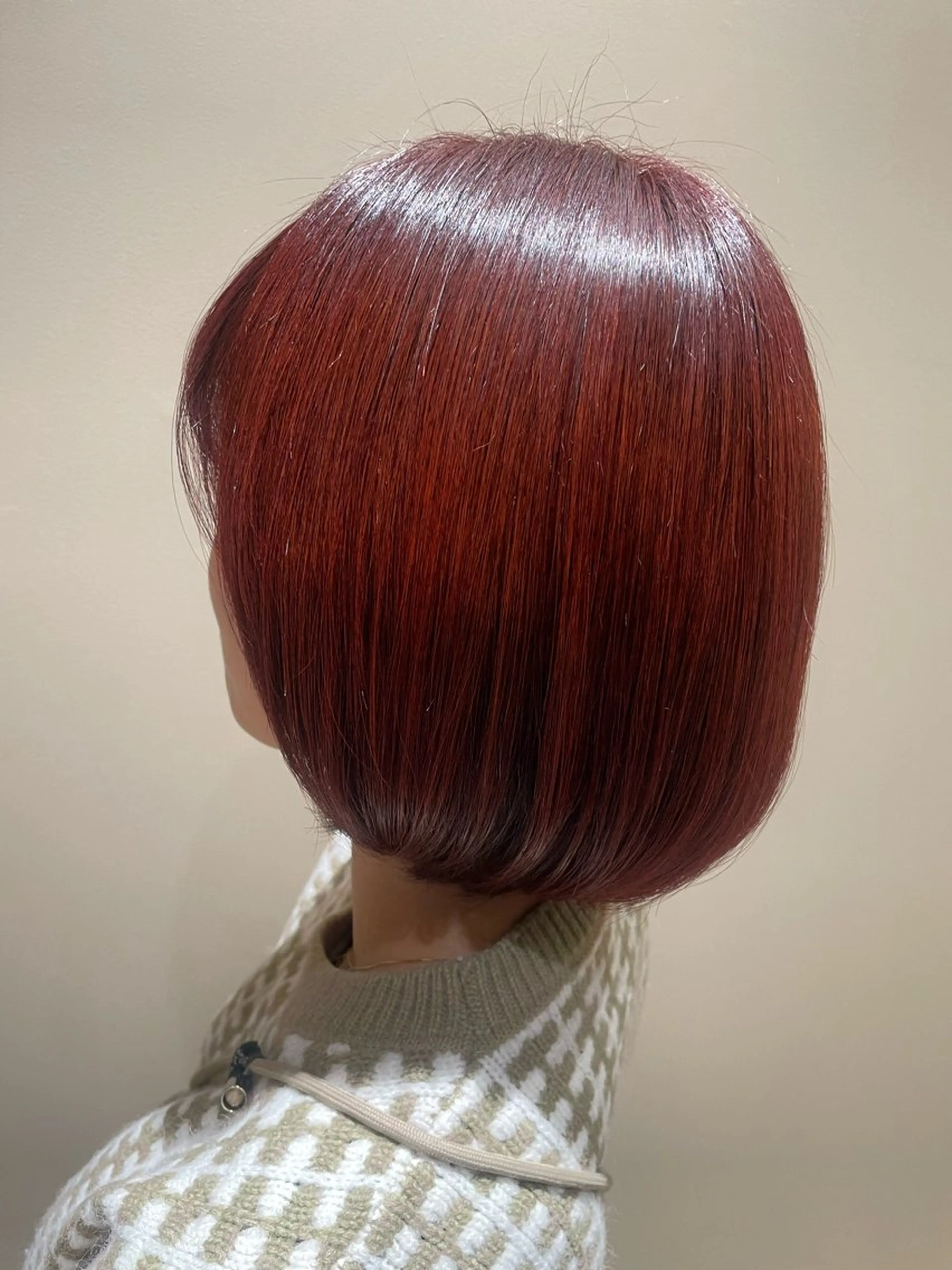 カラー レッドカラー 黒島優香🦋 /縮毛矯正/髪質改善のヘアスタイル