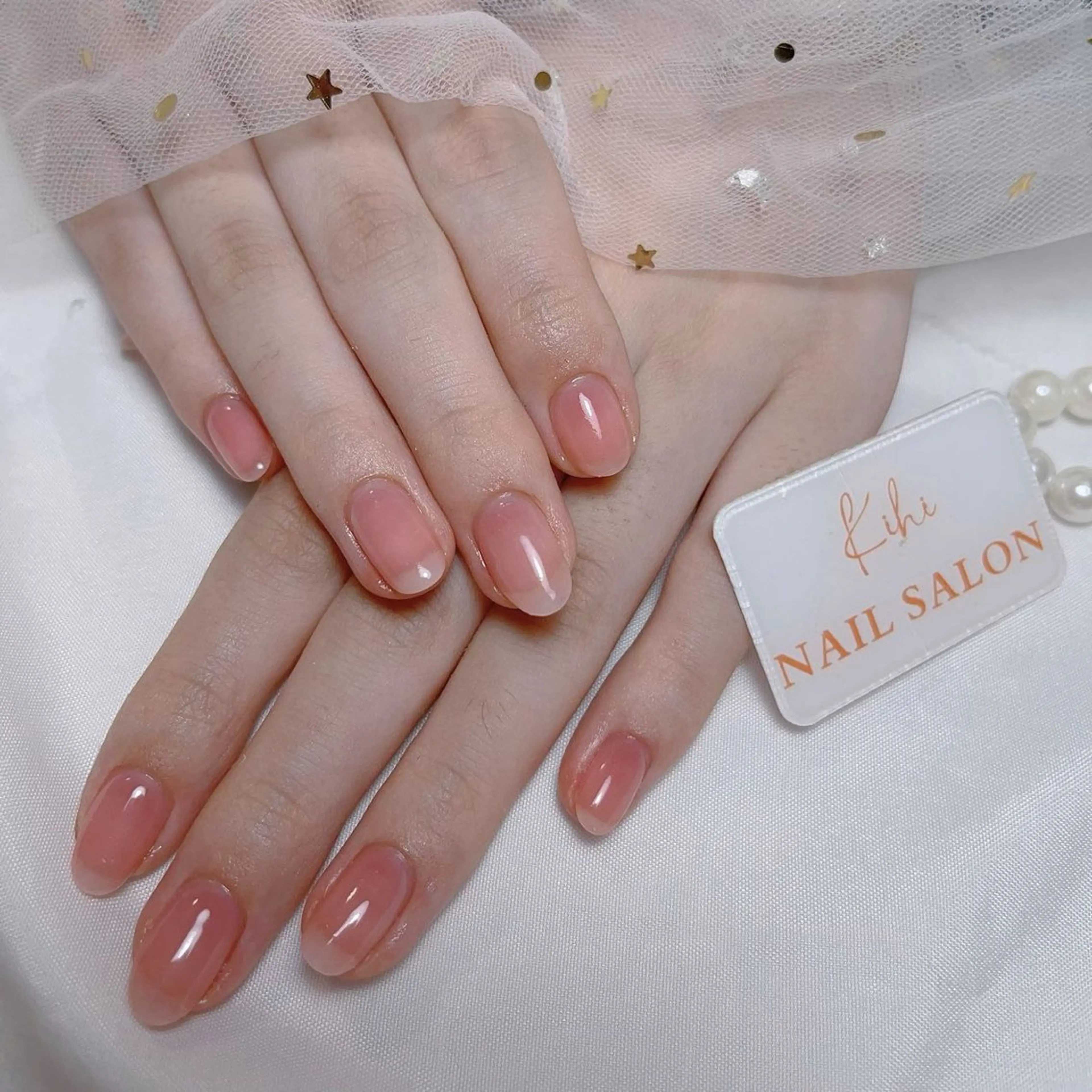 ネイル アートネイル フレンチネイル ジェルネイル グラデーション 韓国ネイル ハンドネイル ハンドケア さくら💮💮 【オフ無料】のネイルデザイン