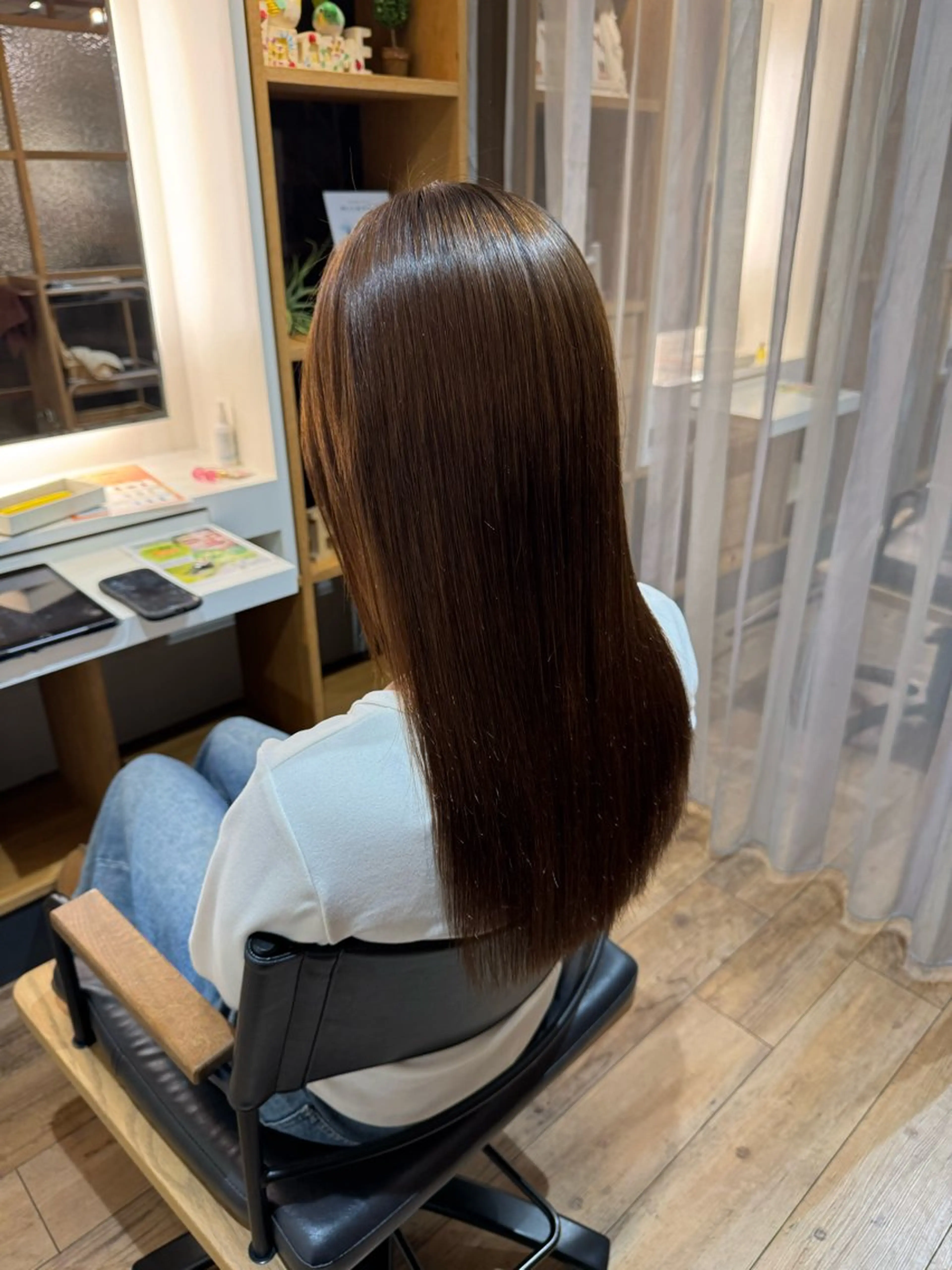 セミロング カット 縮毛矯正 トリートメント 美髪/髪質改善 川口凌弥のヘアスタイル