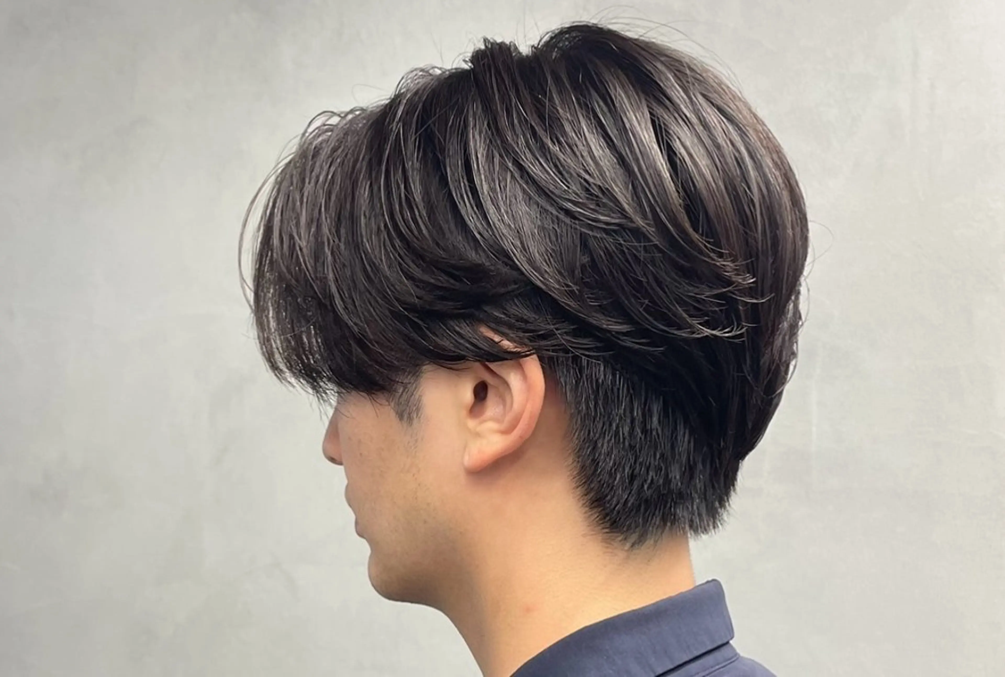 ミディアム パーマ ヘアアレンジ メンズ カット パーマ fifth 石川 凪のヘアスタイル